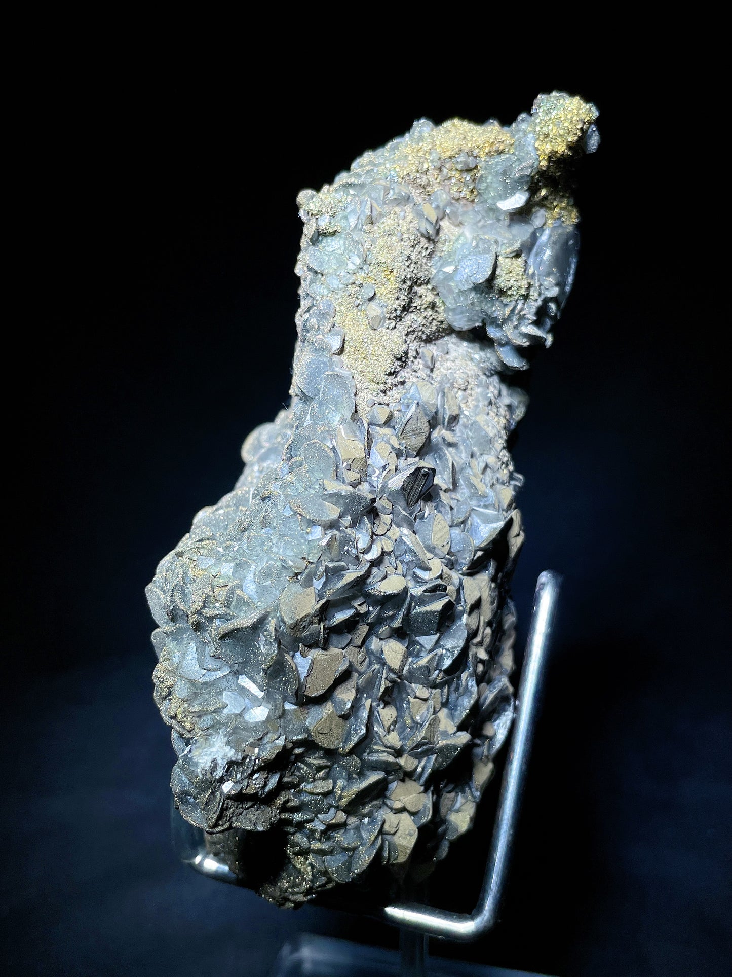 pyrite with calcite specimen Hubei China