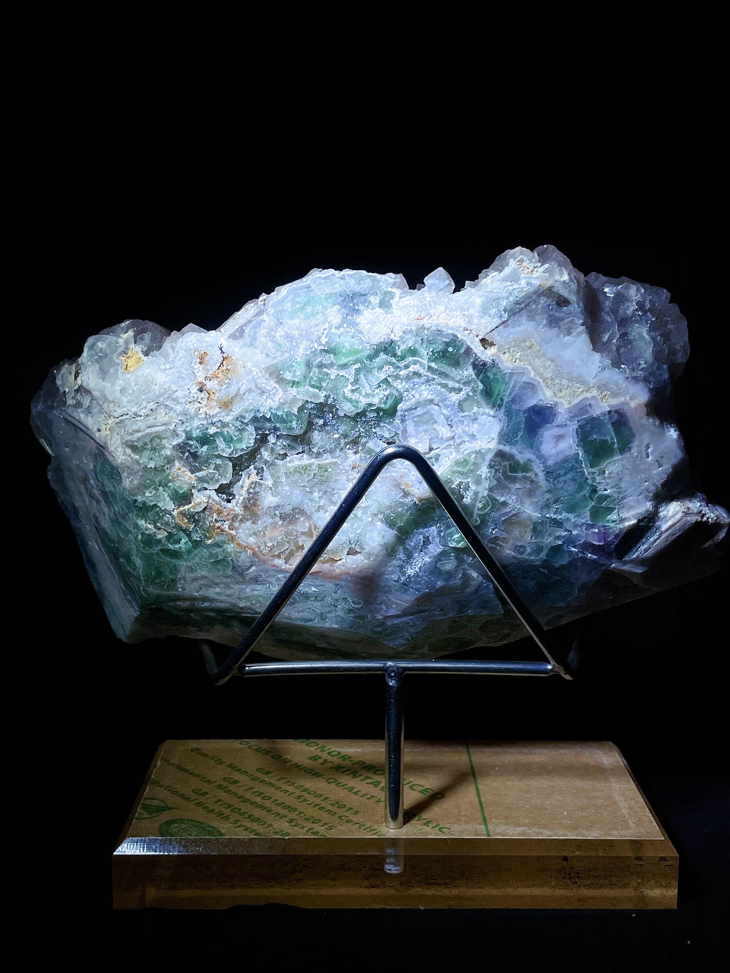 light purple fluorite specimen Zhejiang China