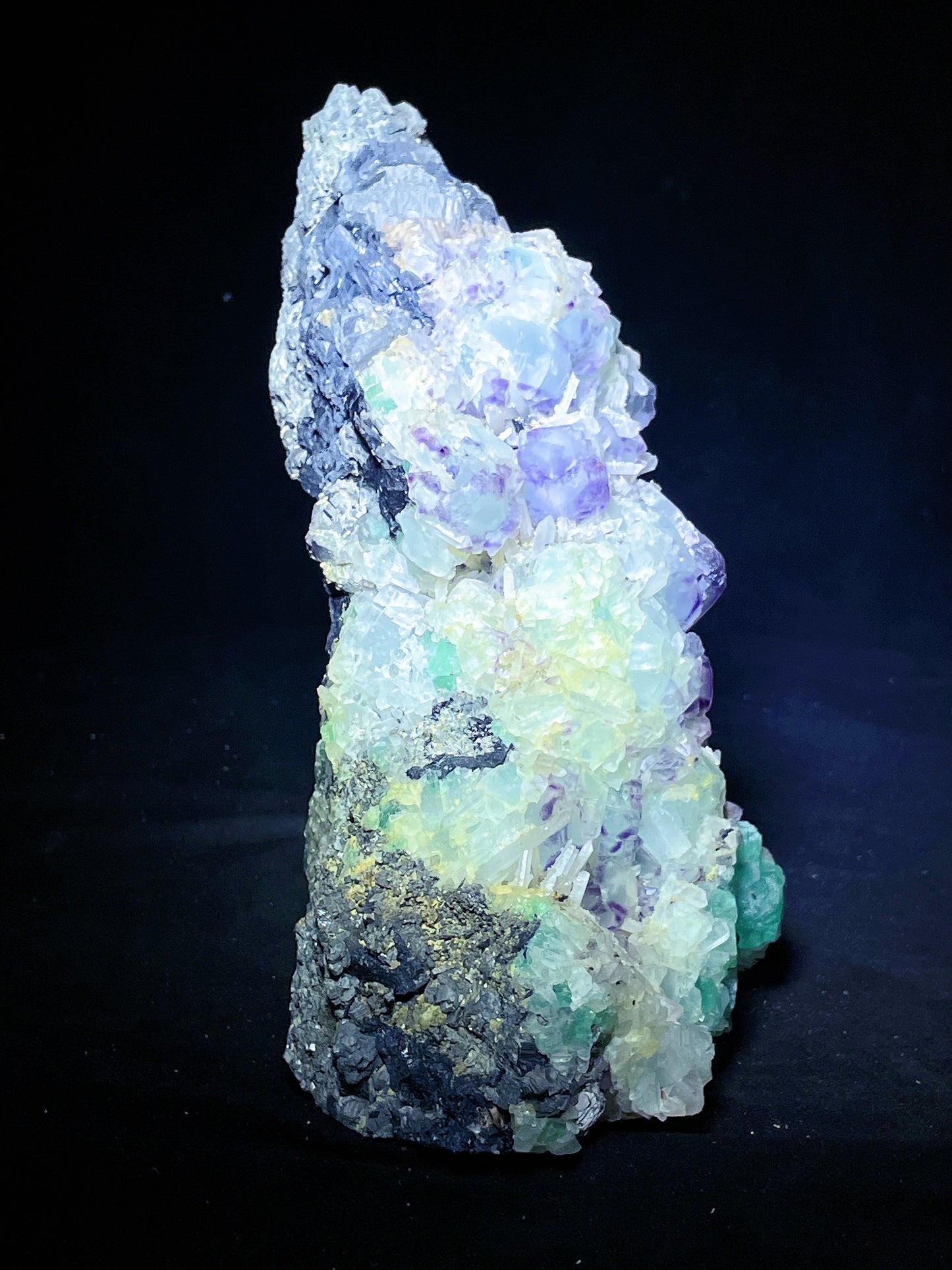 fluorite with quartz specimen Fujian China