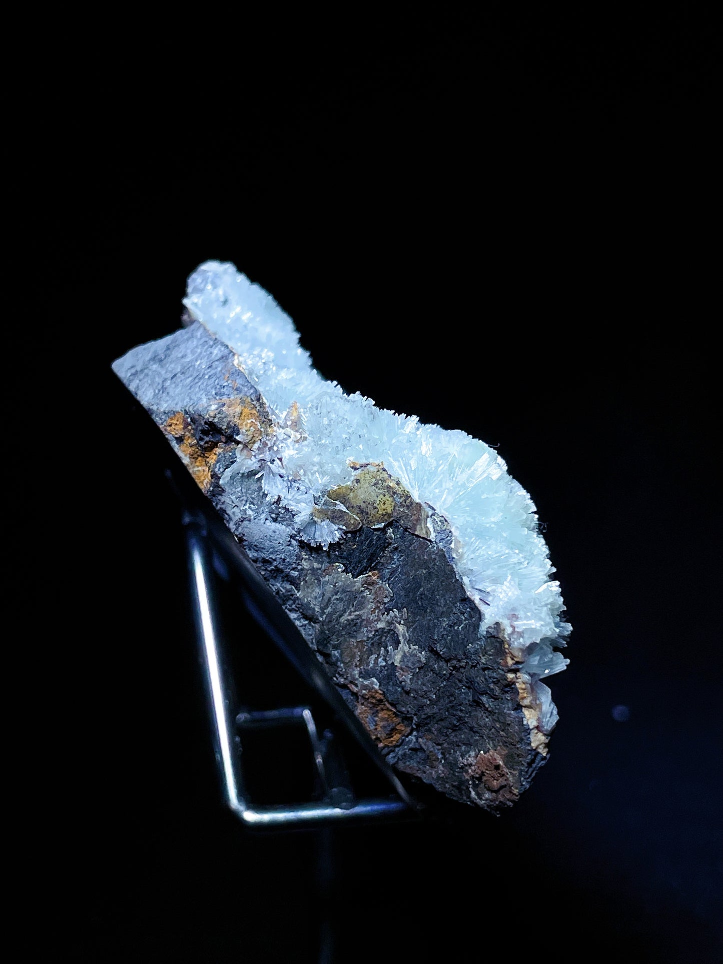 blue aragonite specimen Yunnan China