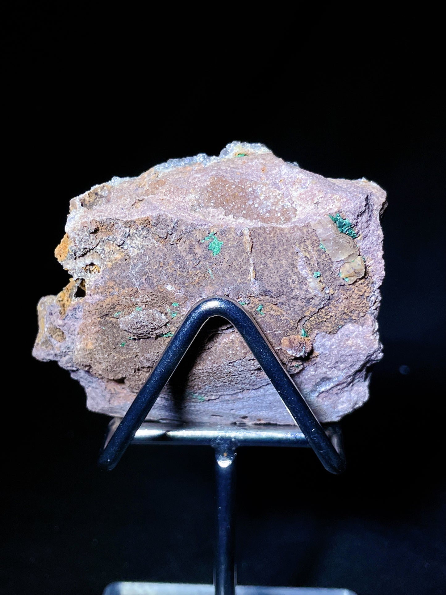 malachite with quartz specimen Congo