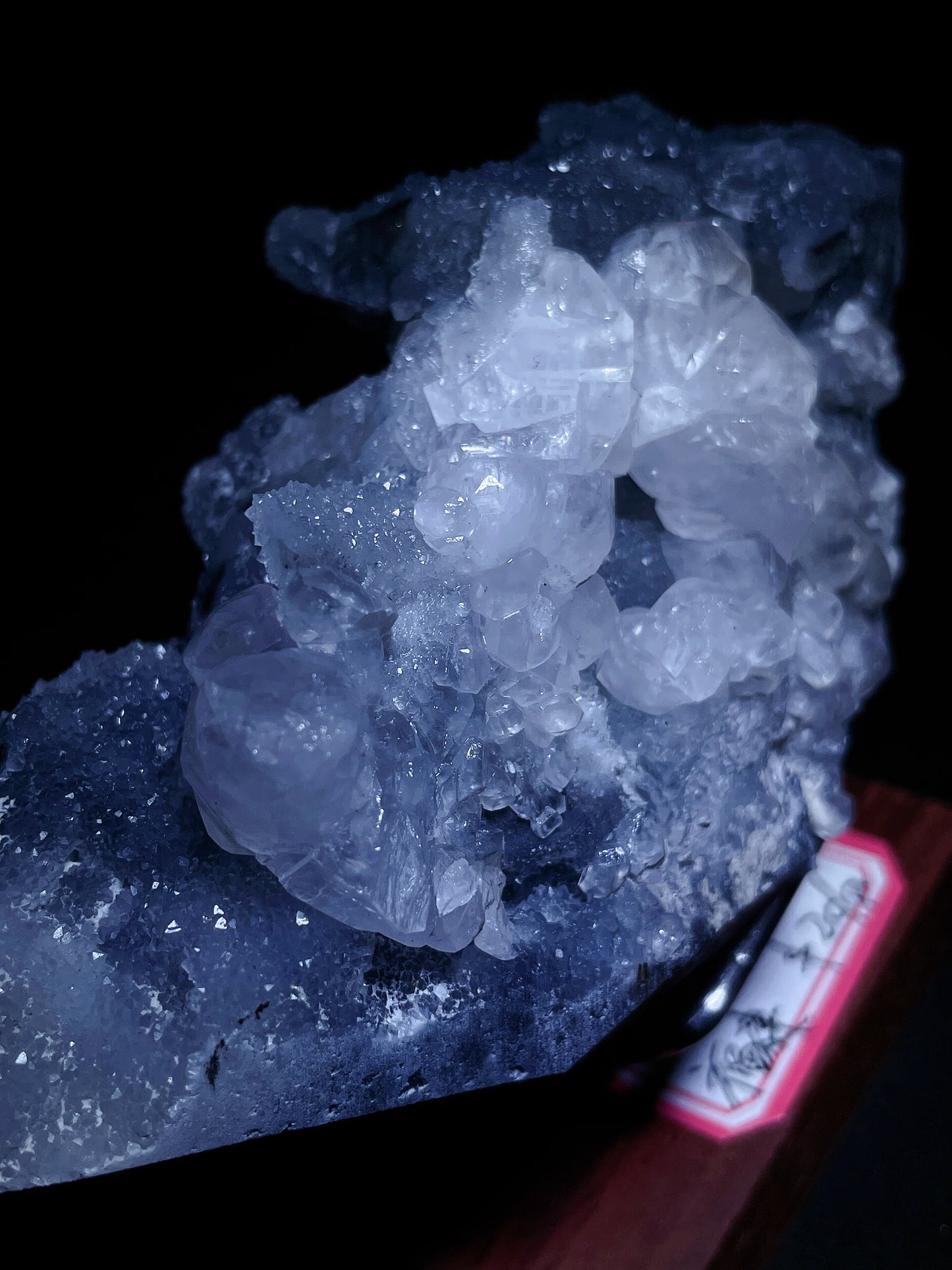 Sugar fluorite with calcite specimen origin Fujian China