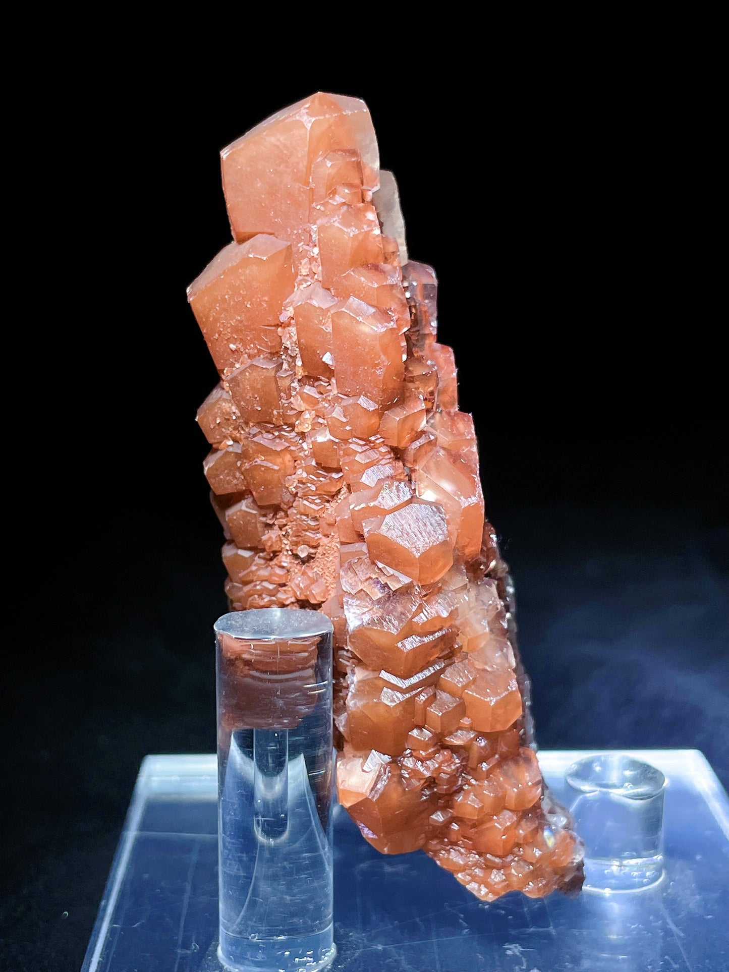 red pagoda calcite specimen Hunan China