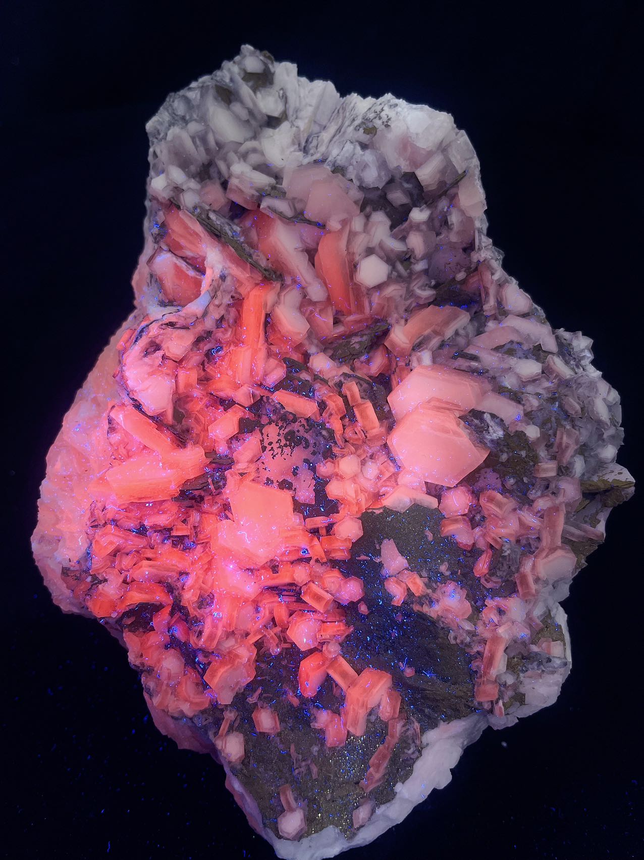 Sketch calcite specimen origin Fujian China