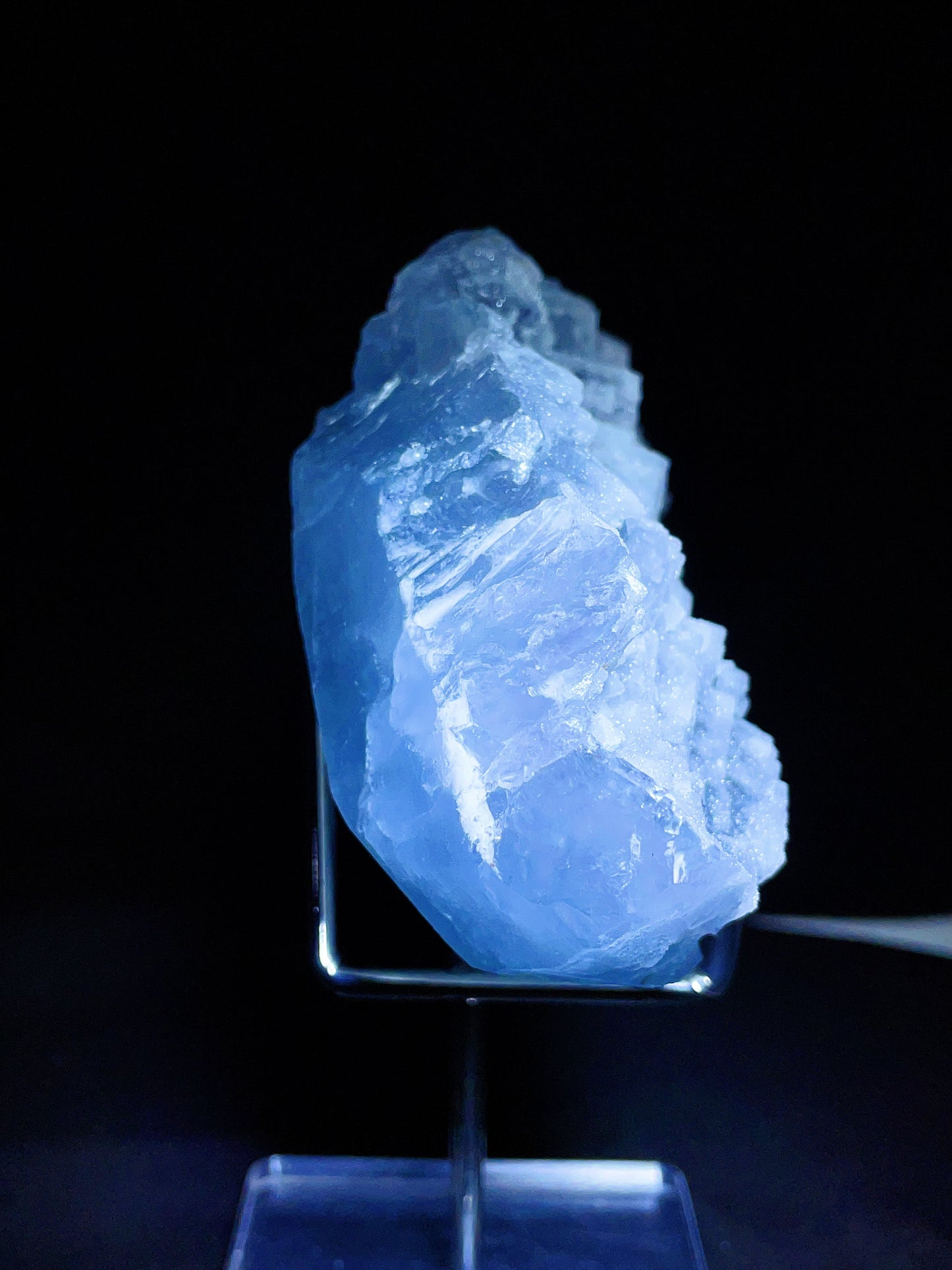 sugar blue fluorite specimen from Manao mountain Hunan China