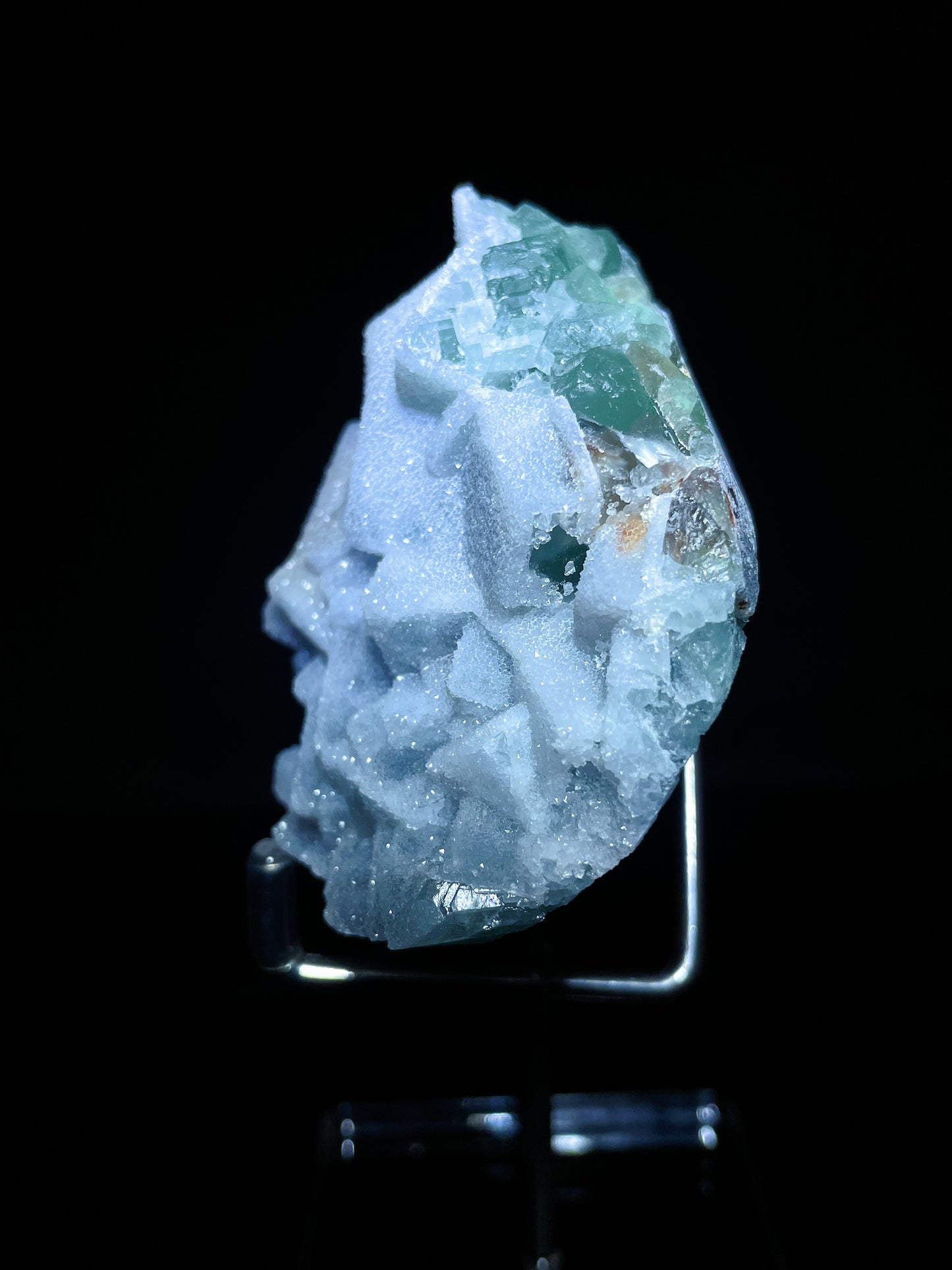 sugar quartz with green fluorite specimen Fujian China