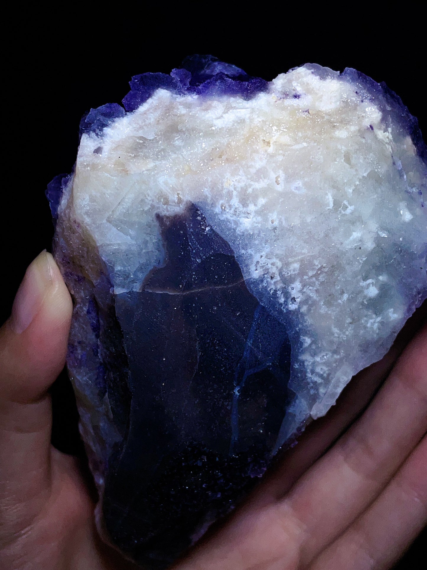 Guizhou China purple fluorite specimen