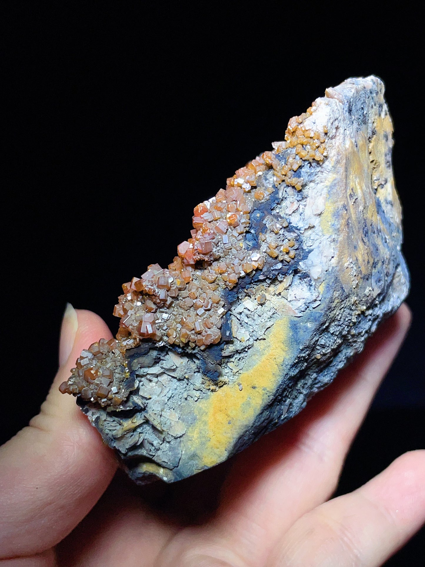 Vanadinite from Mibladen, Morocco.