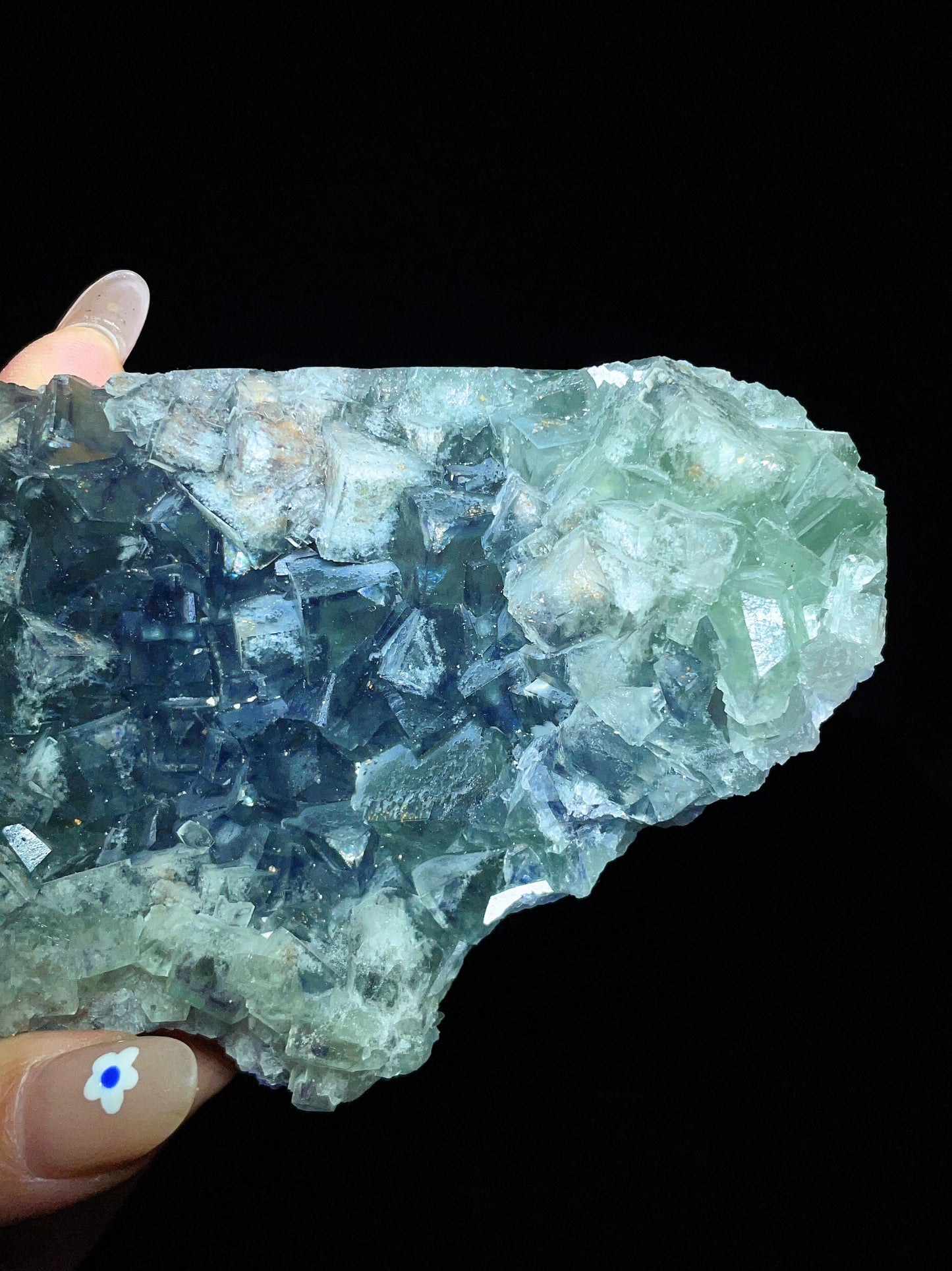 Green Fluorite Cluster from Ruyuan, Shaoguan, Guangdong Province, China