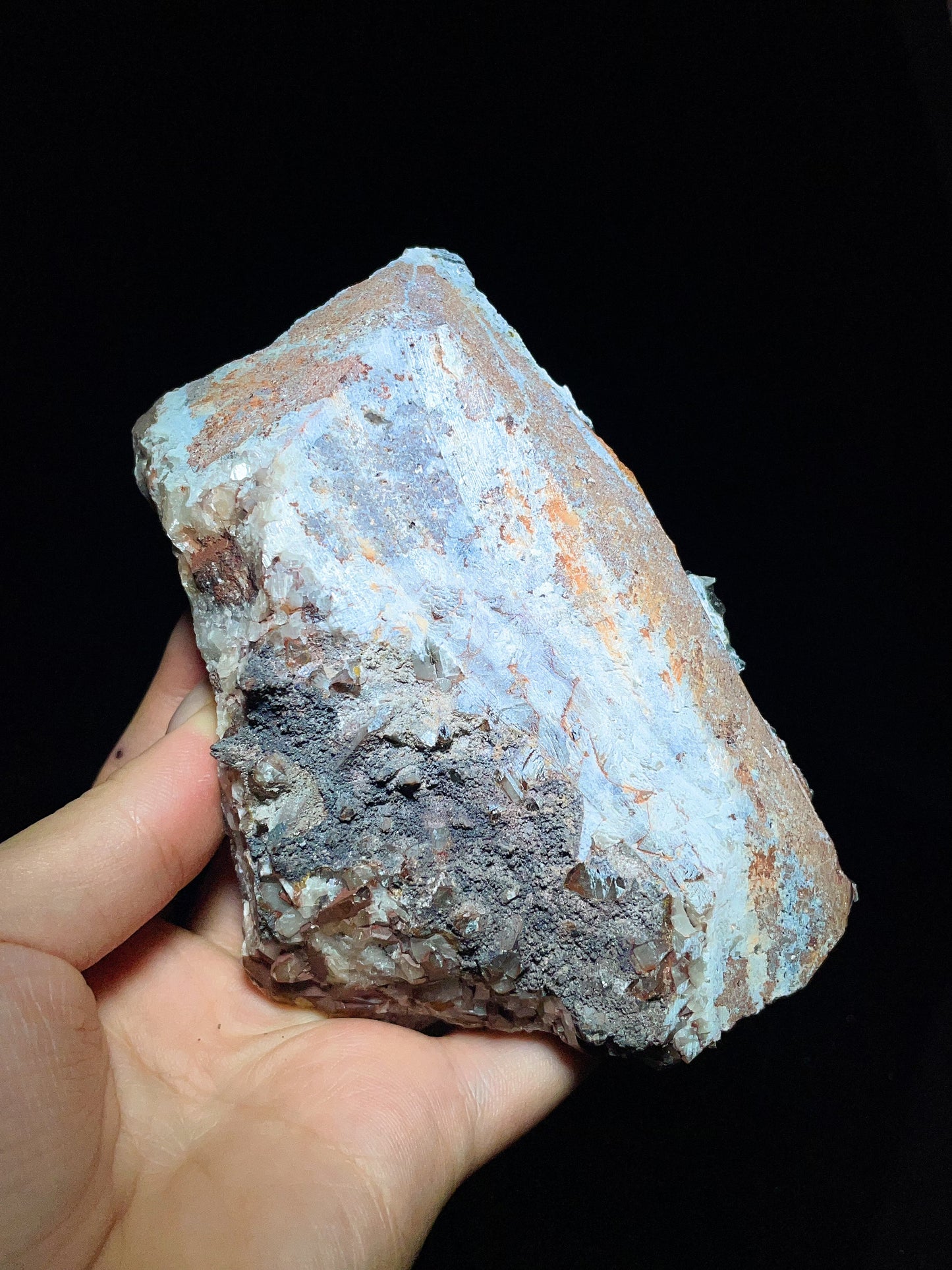 Petal Calcite with Pyrite Specimen from Daye, Hubei Province, China