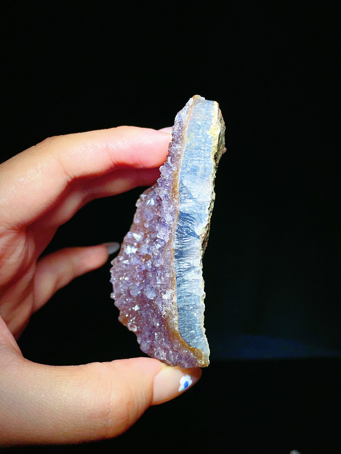 Natural Amethyst Cluster Slice from Brazil