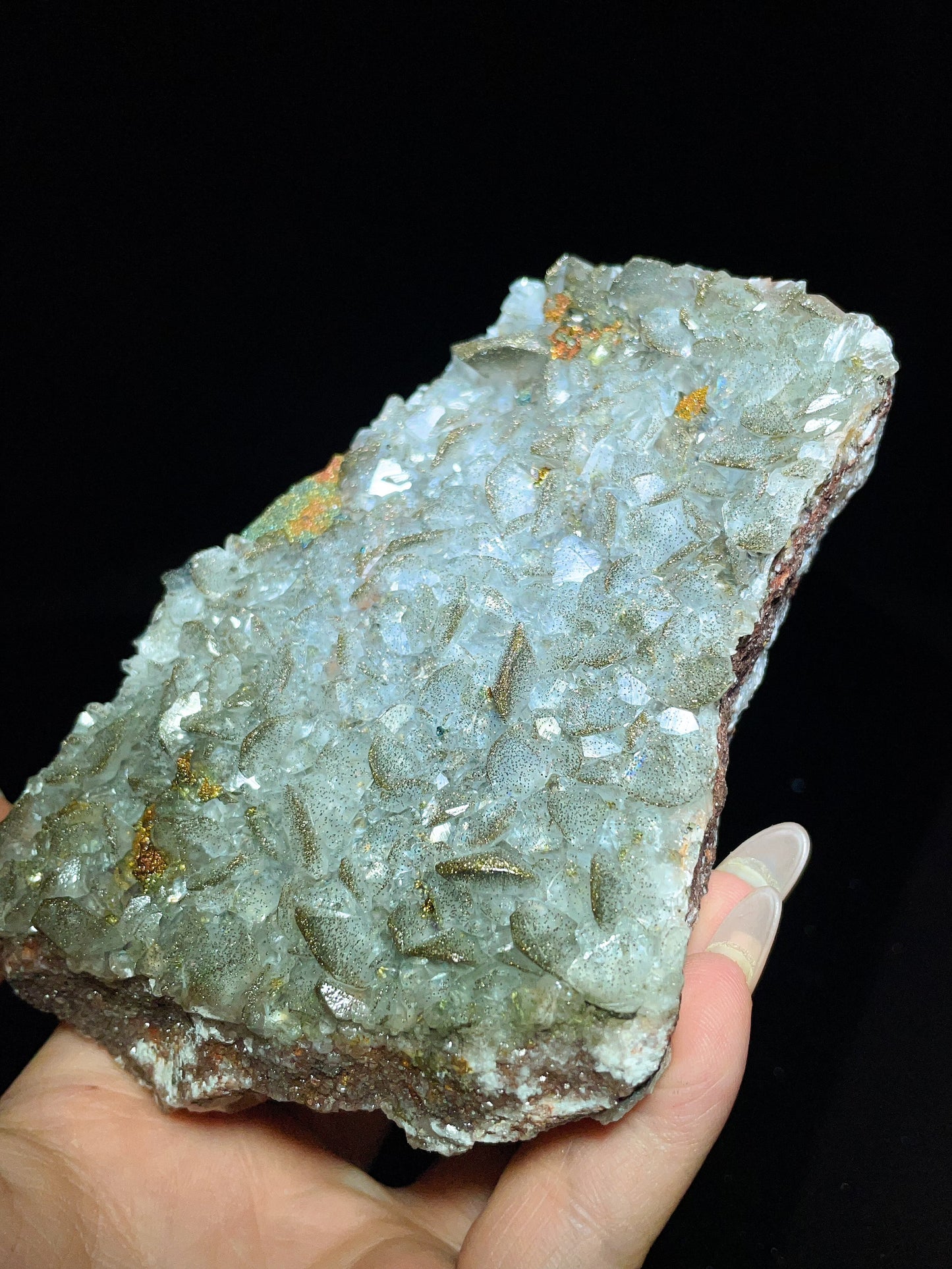 Petal Calcite with Pyrite Specimen from Daye, Hubei Province, China