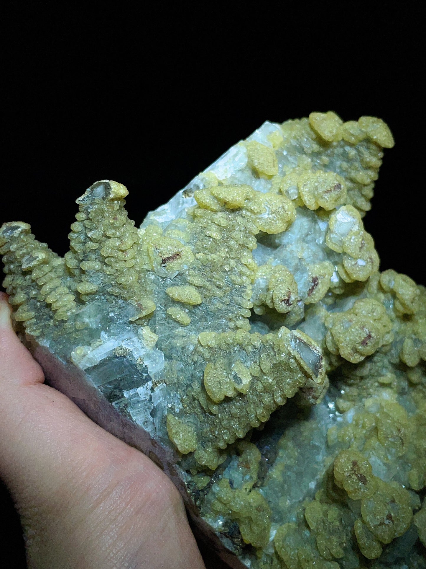 talactitic Calcite specimen from Fengjiashan Mine, Daye, Huangshi City, Hubei Province, China