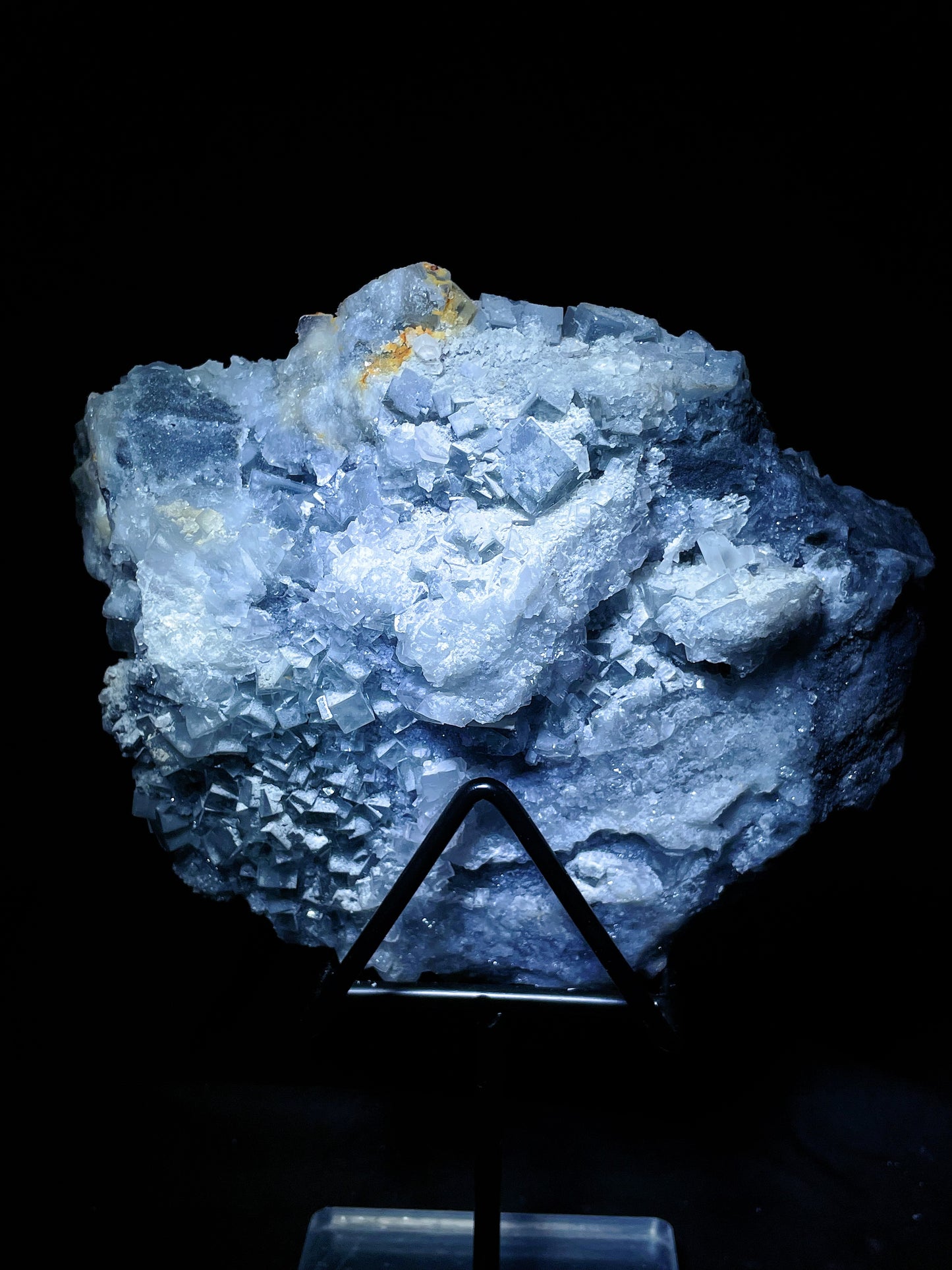 fujian sugar fluorite with quartz specimen