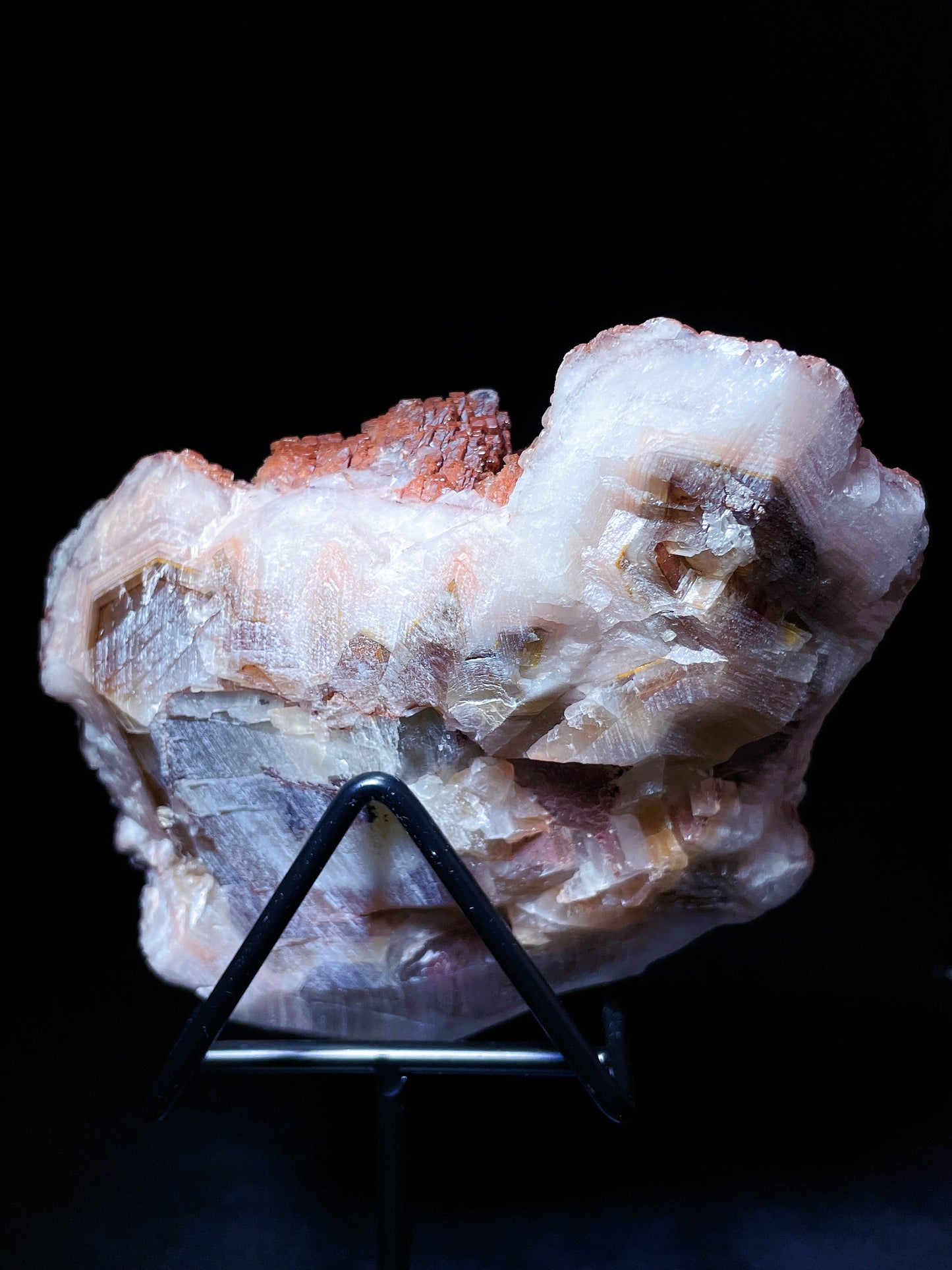 Red petal calcite Hubei China