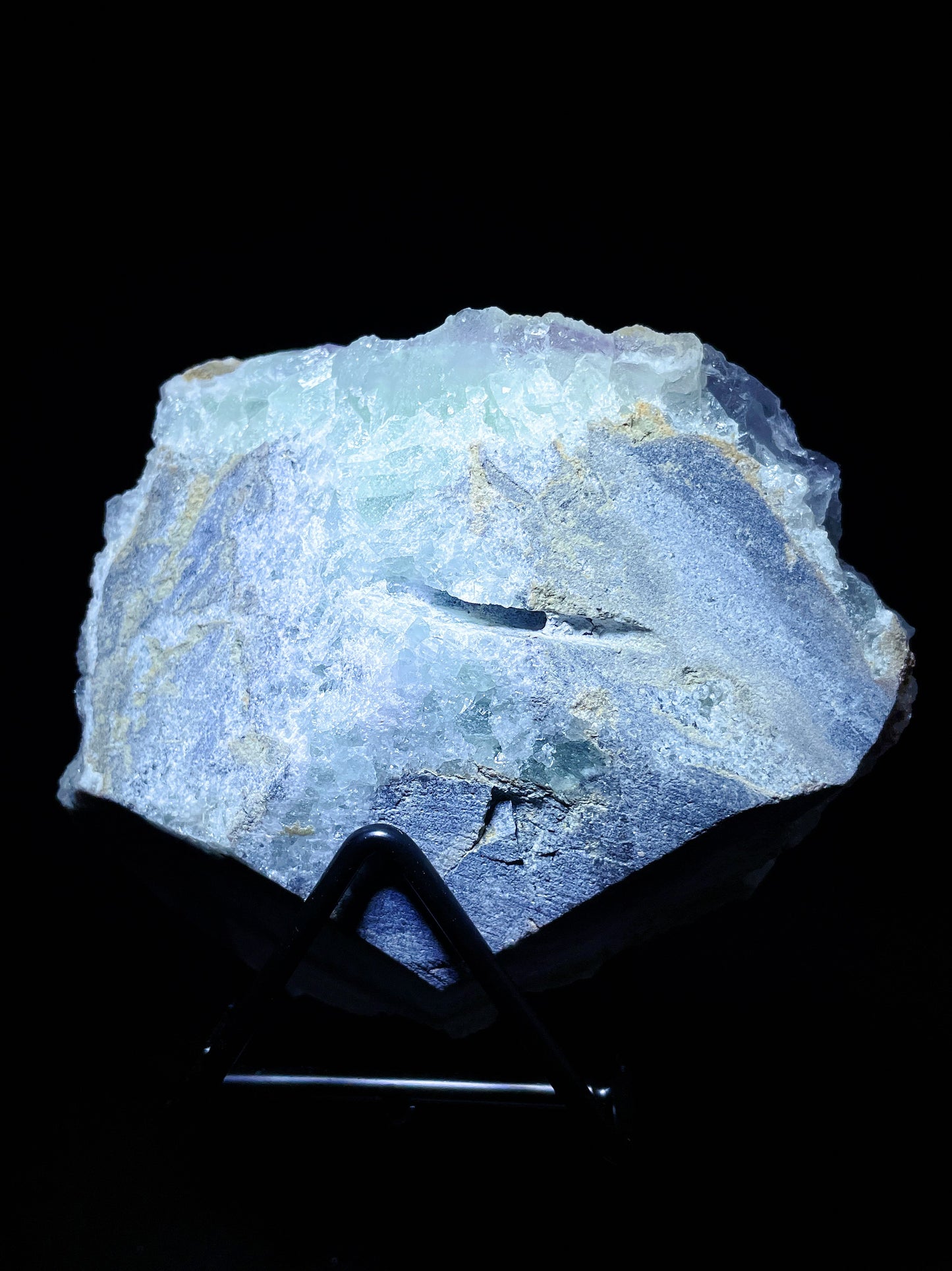 Sugar blue fluorite specimen Fujian China