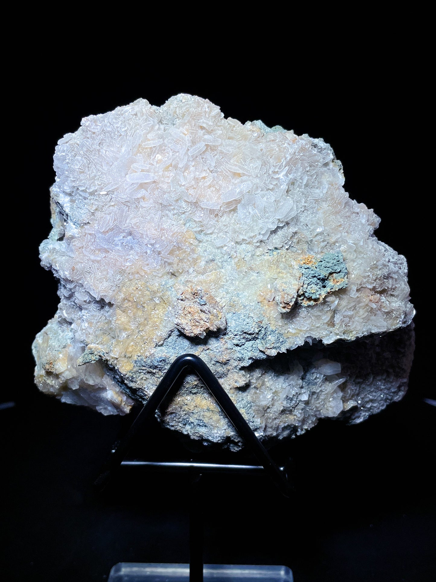 Orange sugar calcite specimen Hunan China