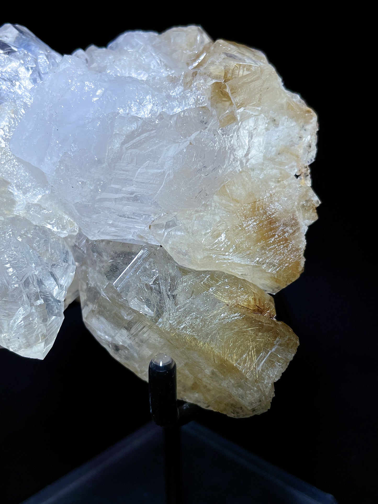 Himalayas quartz with rutile specimen