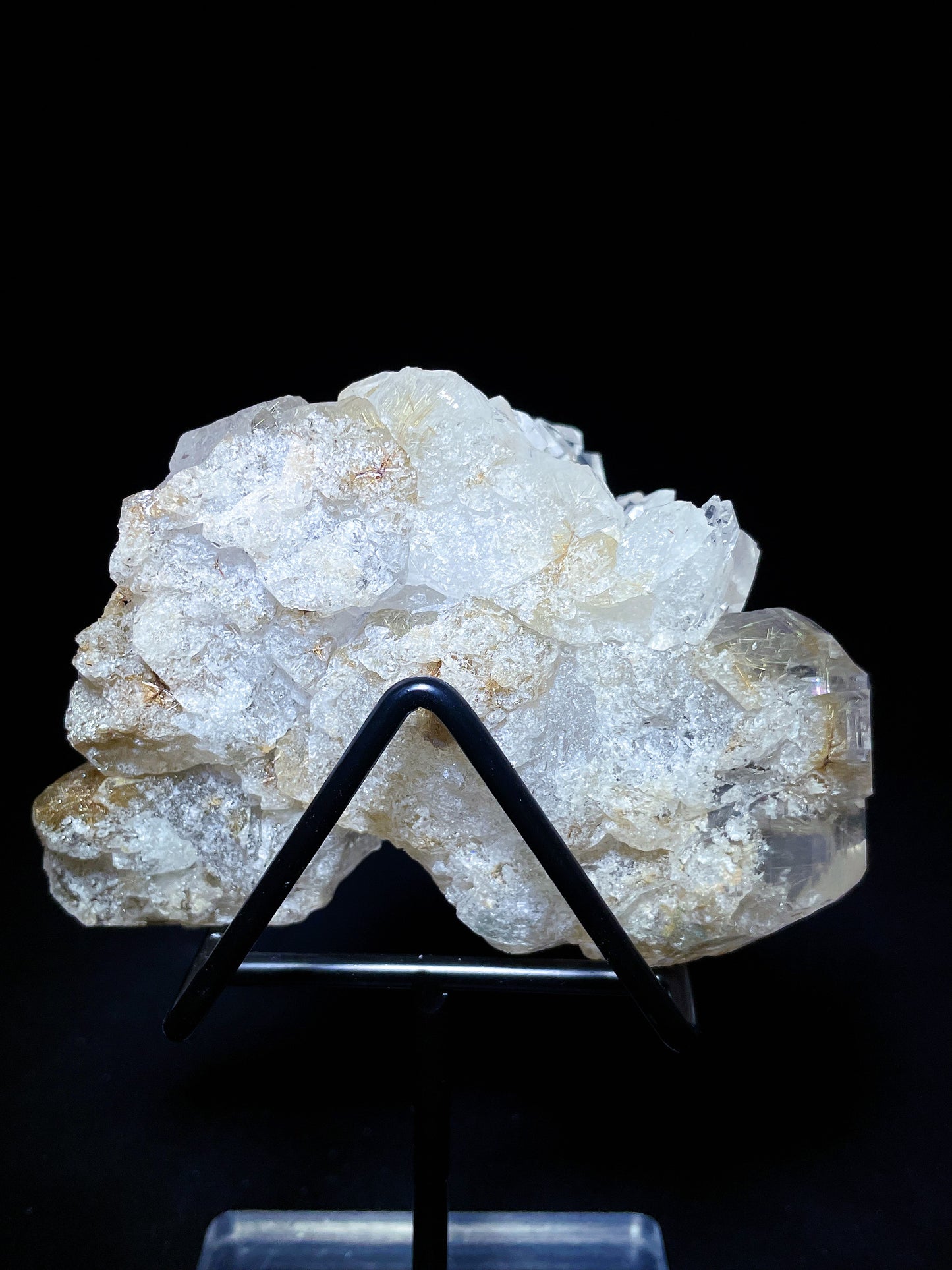 Himalayas quartz with rutile specimen