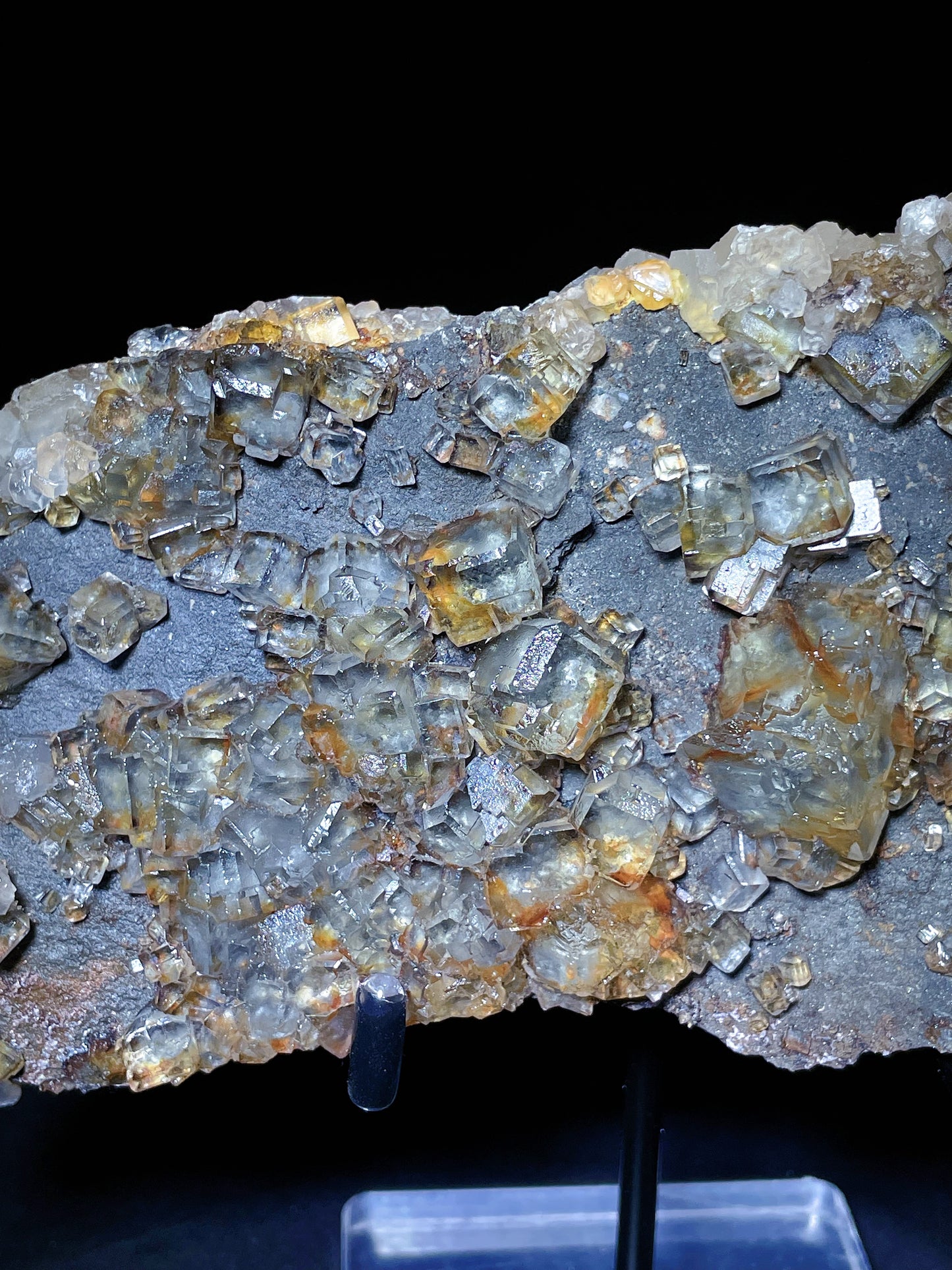 white fluorite with calcite specimen Hunan China