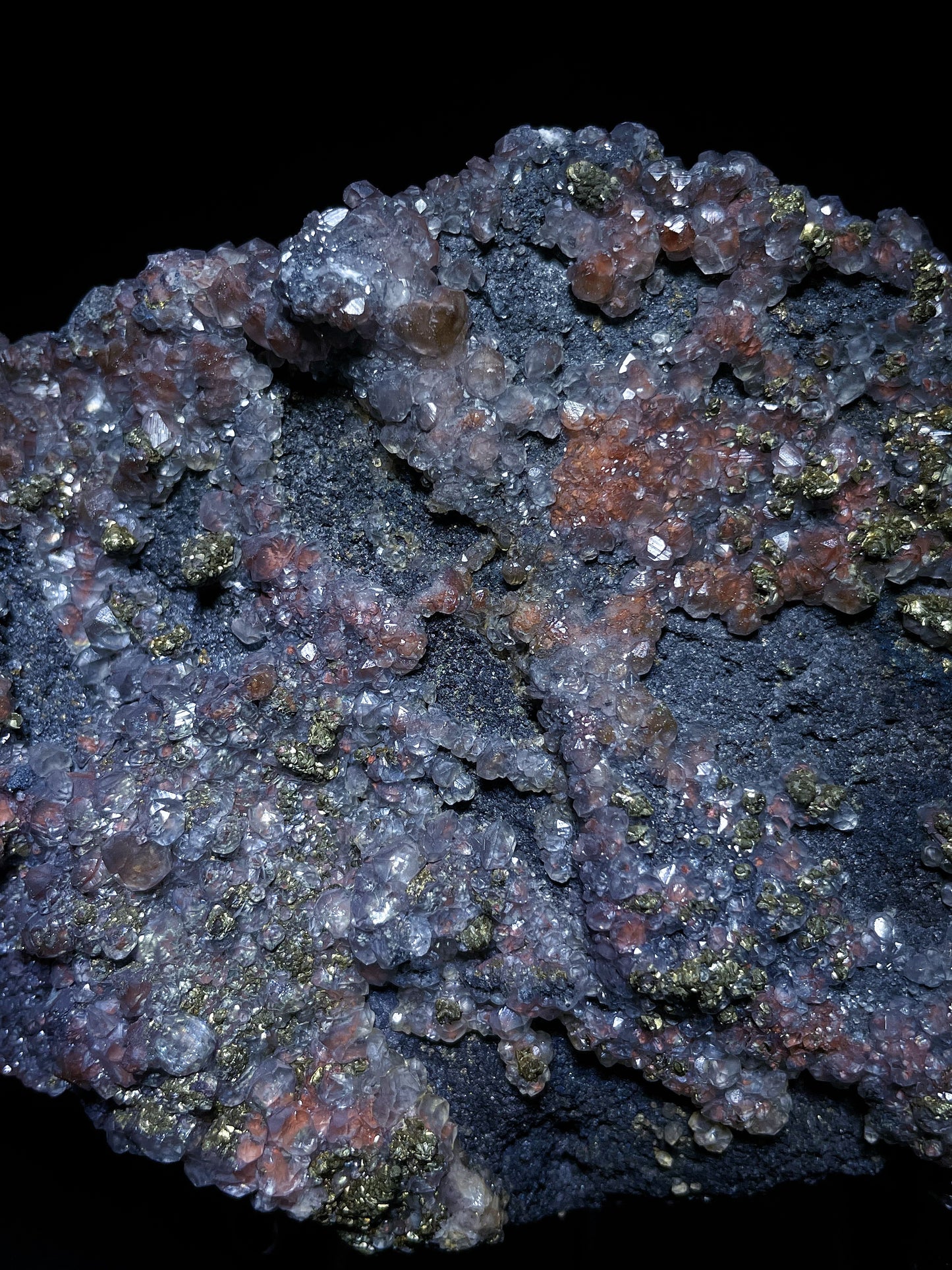 calcite with pyrite origin Hubei China