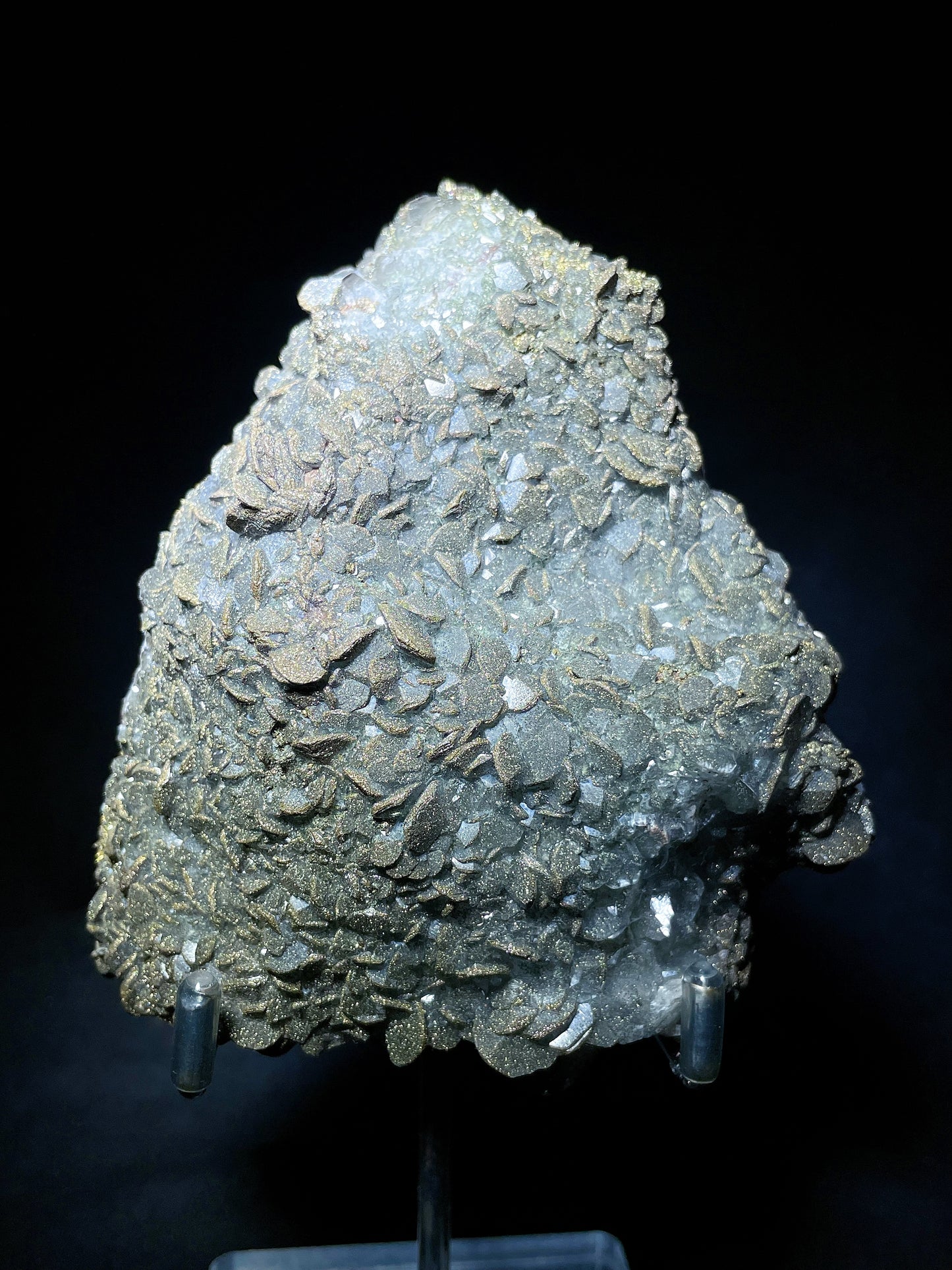 pyrite with calcite specimen Hubei China