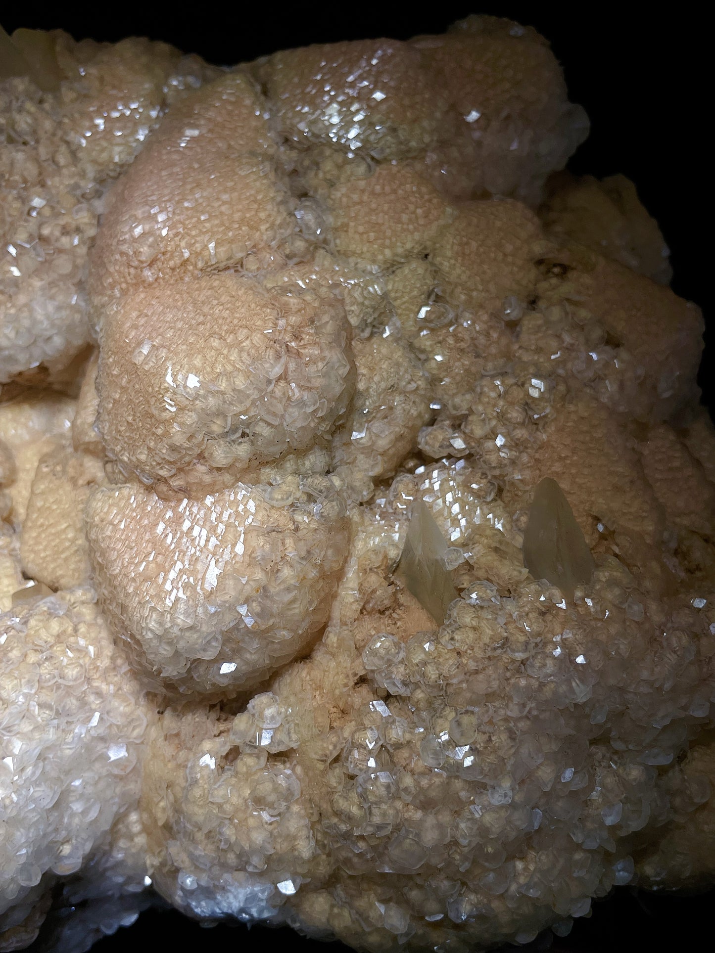 orange calcite origin Hunan