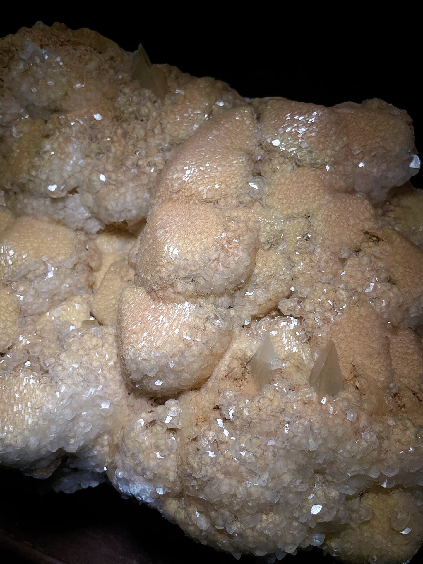 orange calcite origin Hunan