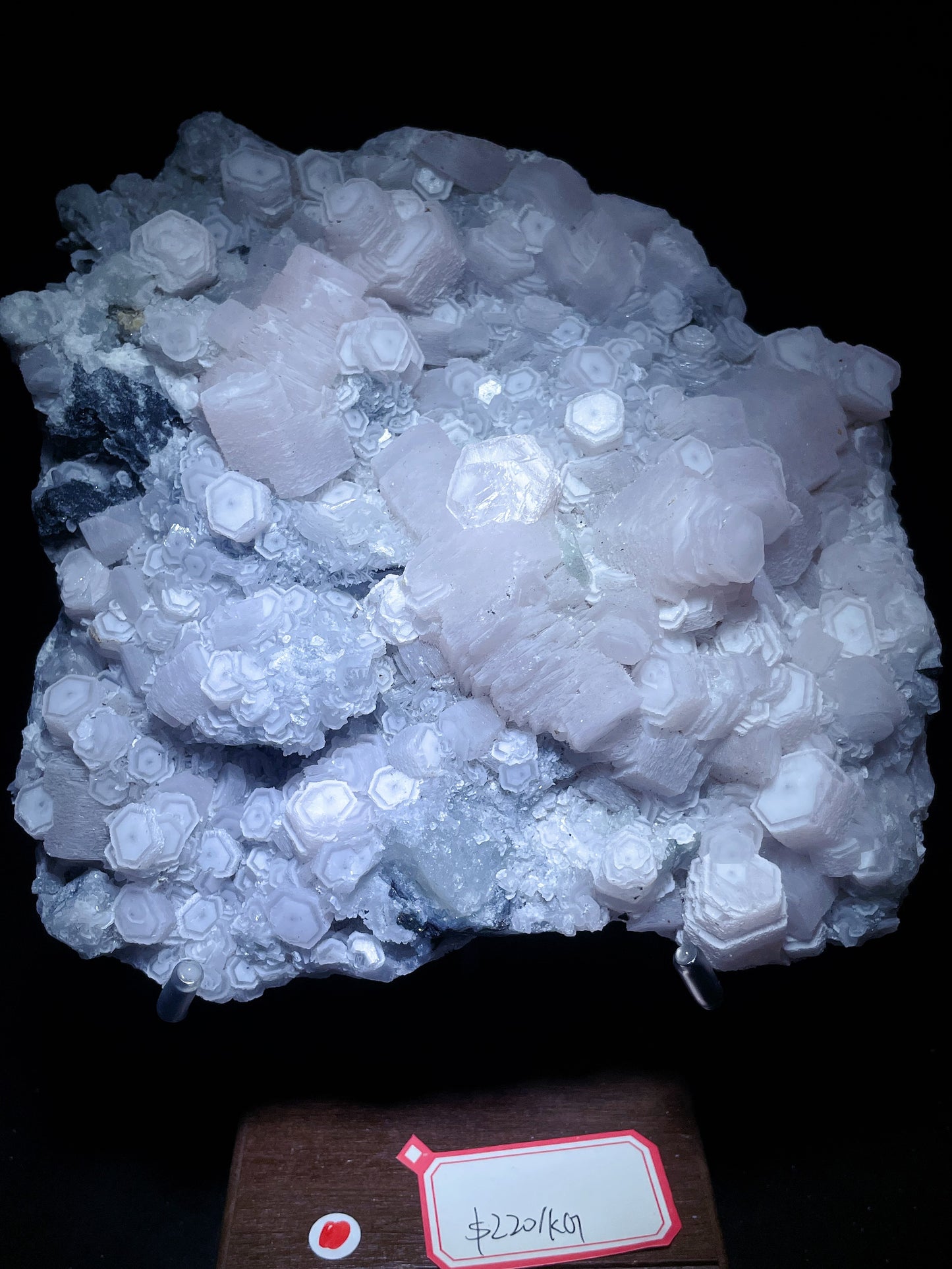 coin calcite fluorite  origin Fujian