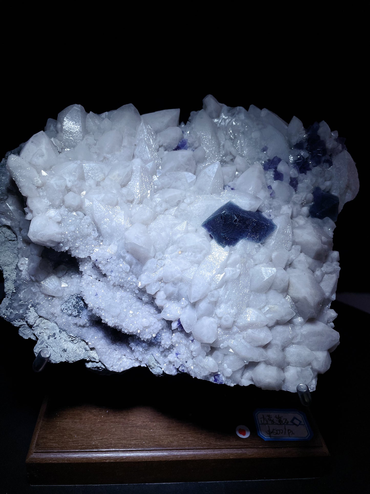 candle quartz with fluorite origin Inner Mongolia