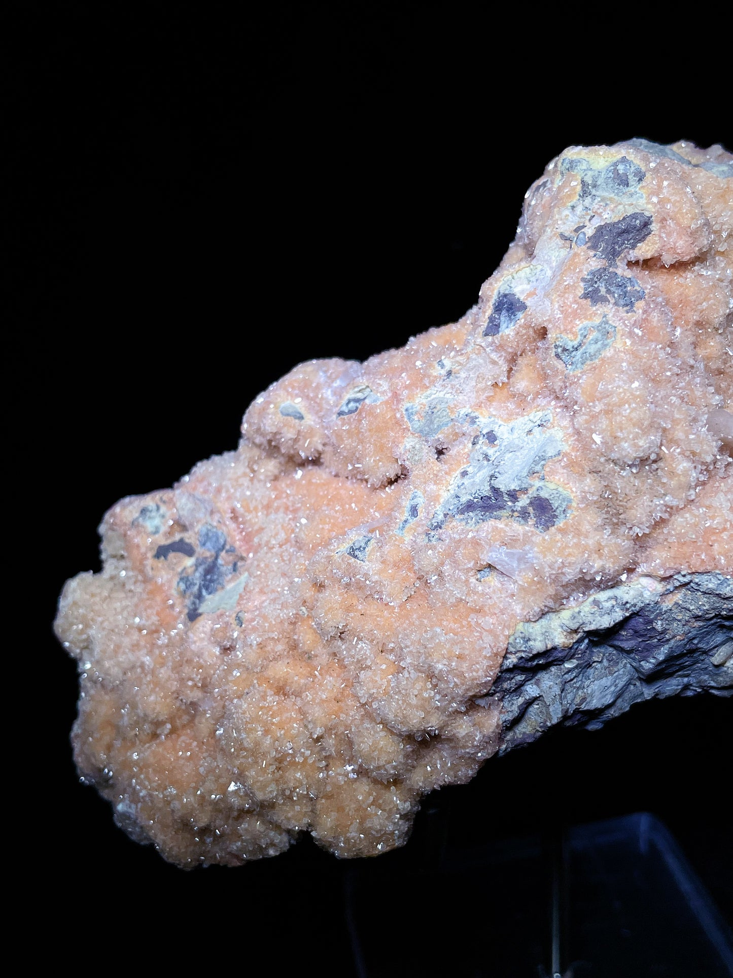 sugar orange calcite specimen Hunan China