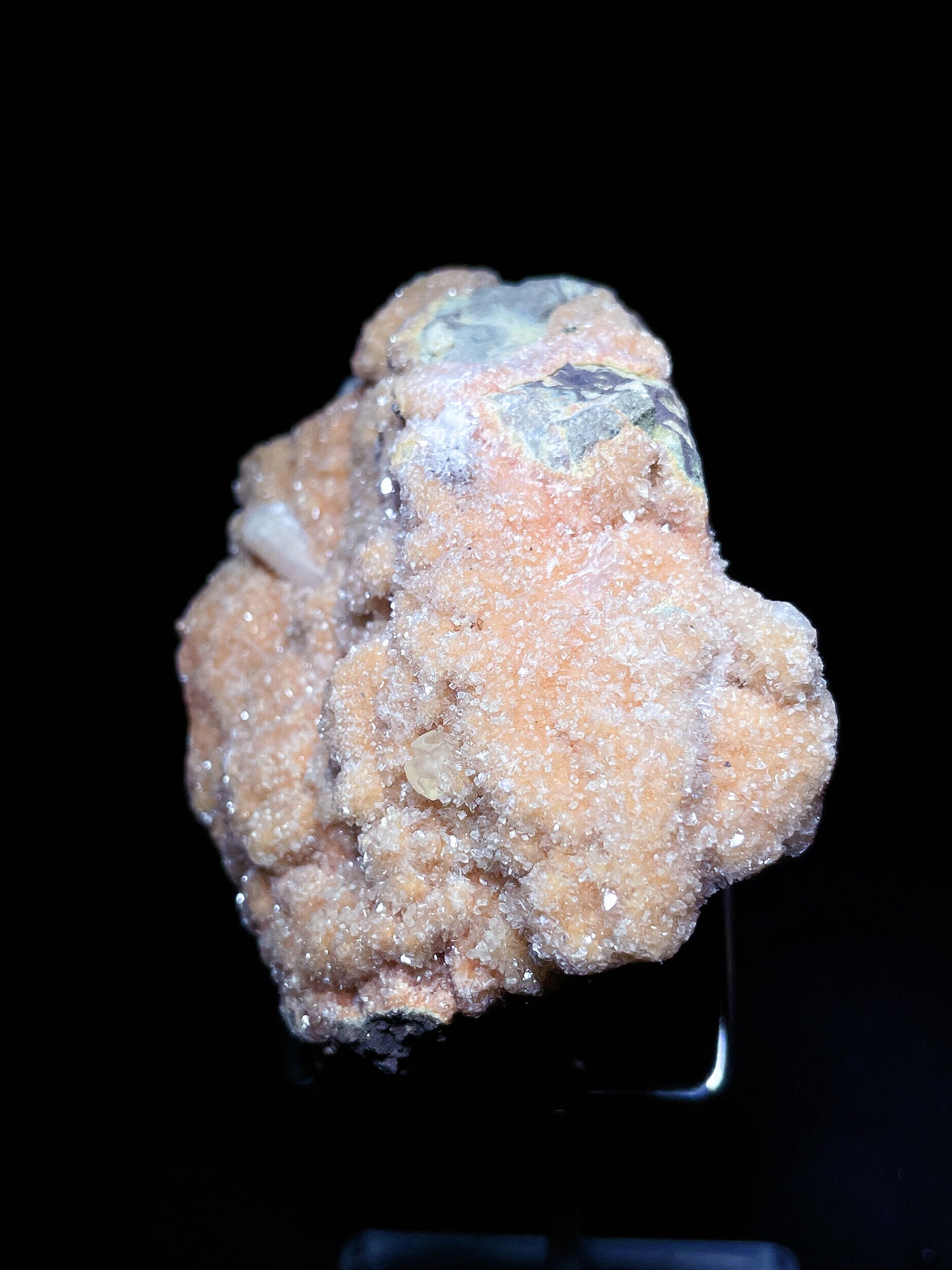 sugar orange calcite specimen Hunan China