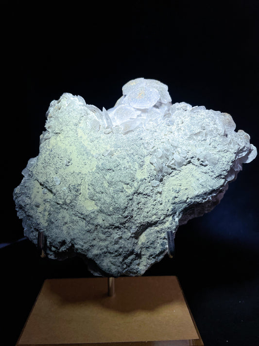 petal calcite with pyrite specimen Hubei China