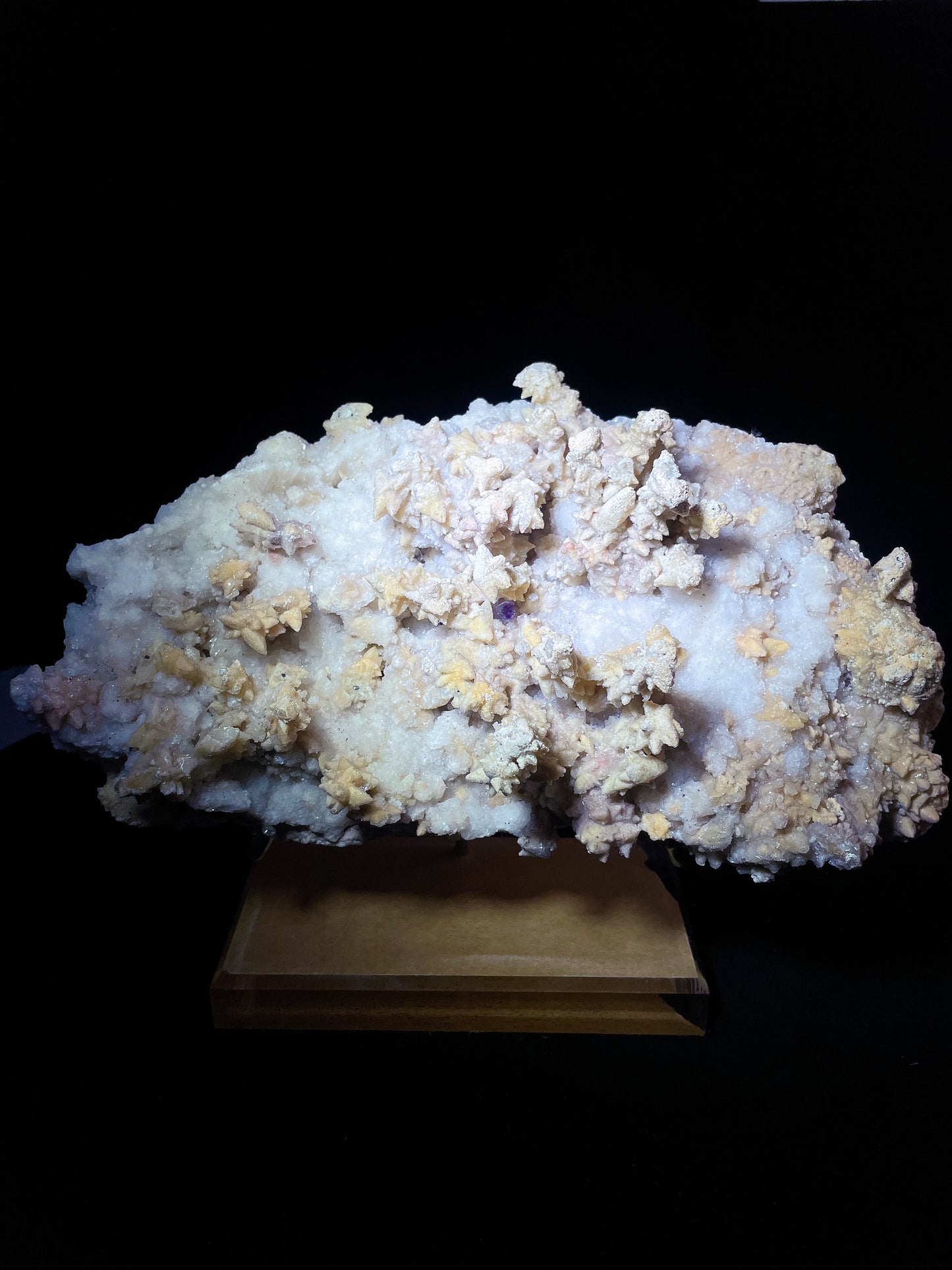 selenite with yellow calcite specimen Guizhou China