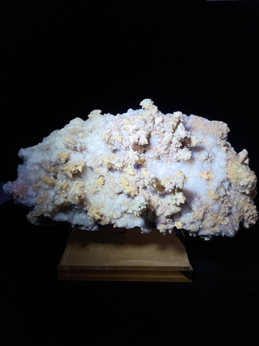 selenite with yellow calcite specimen Guizhou China