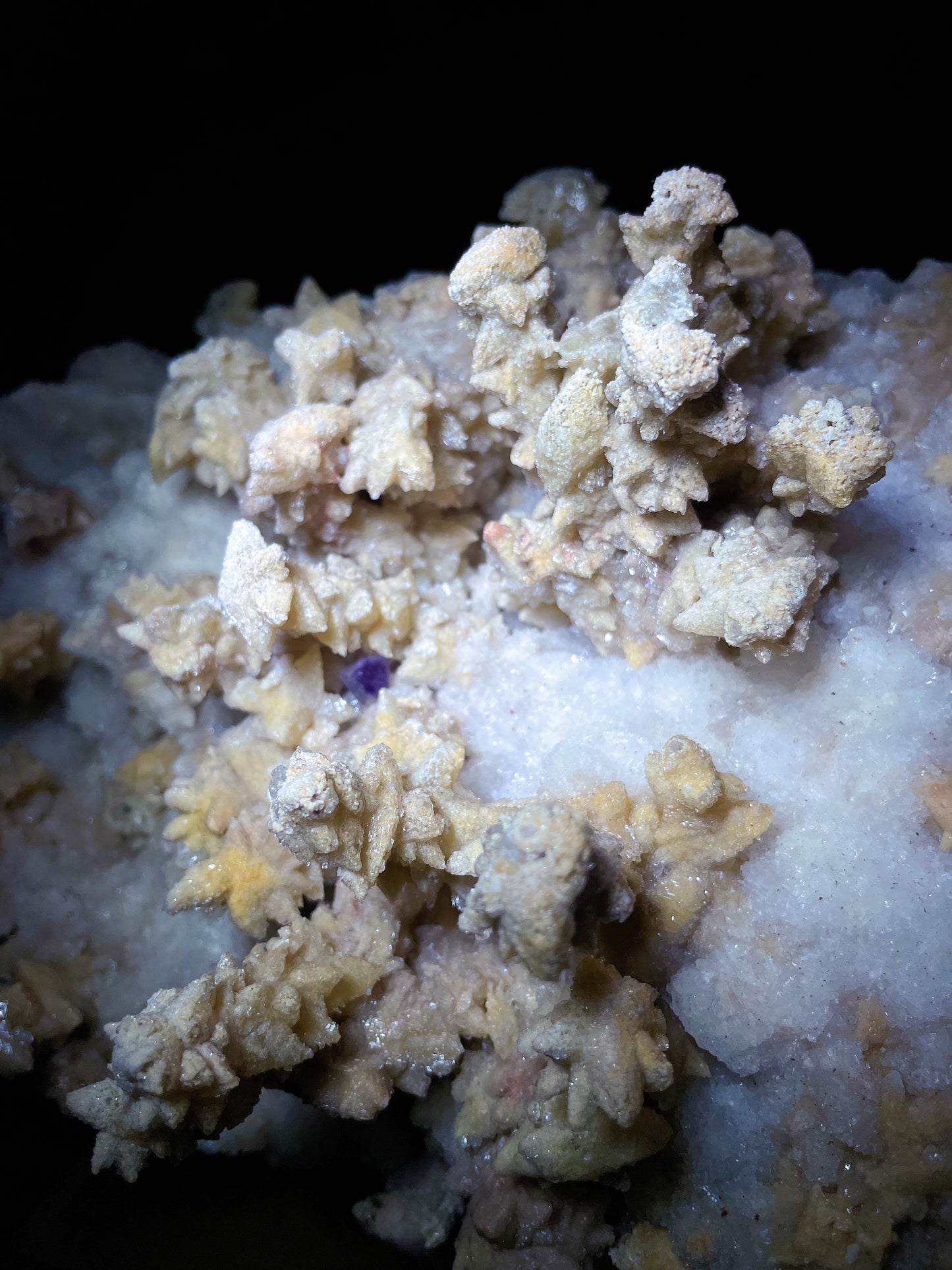 selenite with yellow calcite specimen Guizhou China