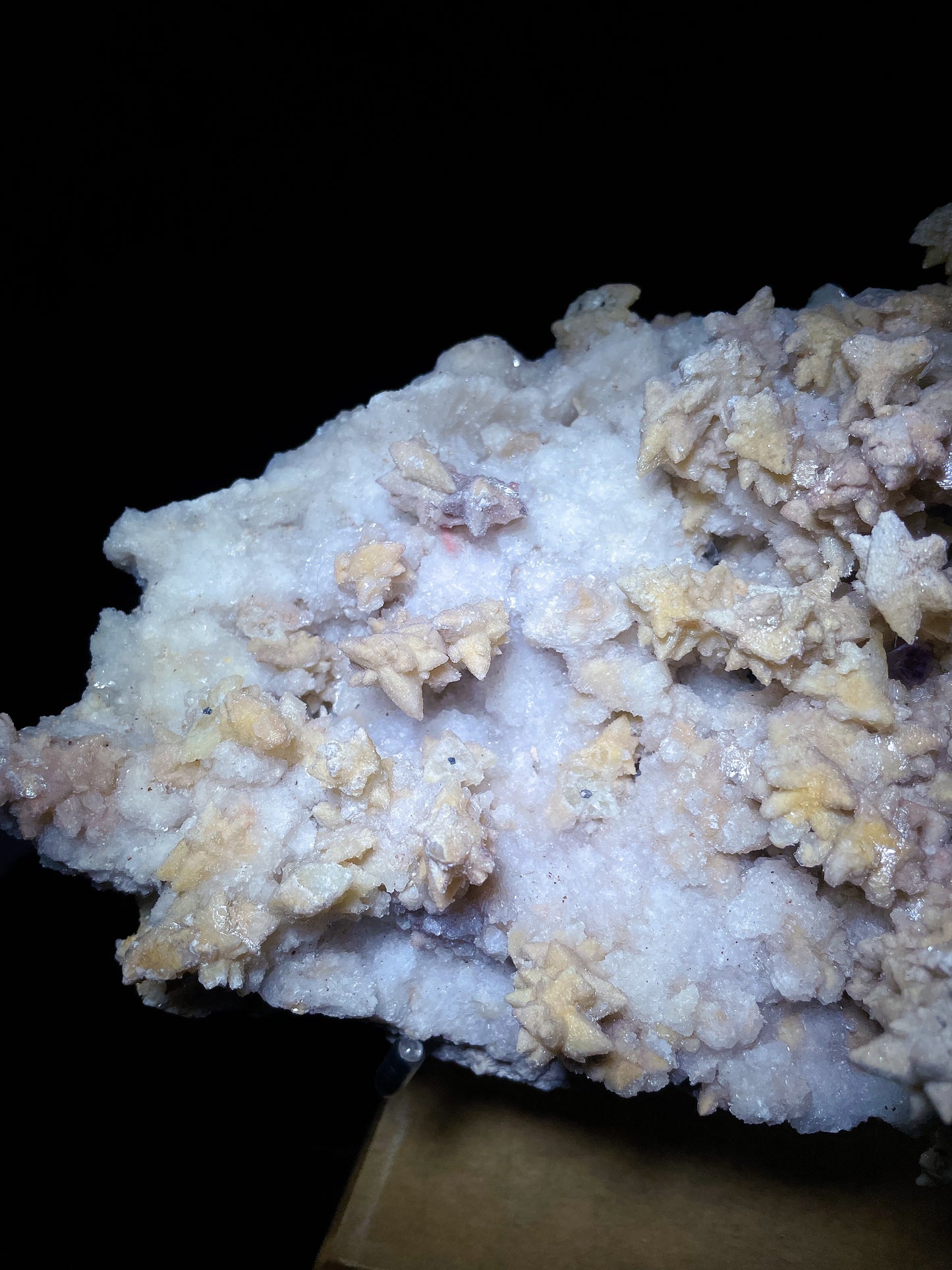 selenite with yellow calcite specimen Guizhou China