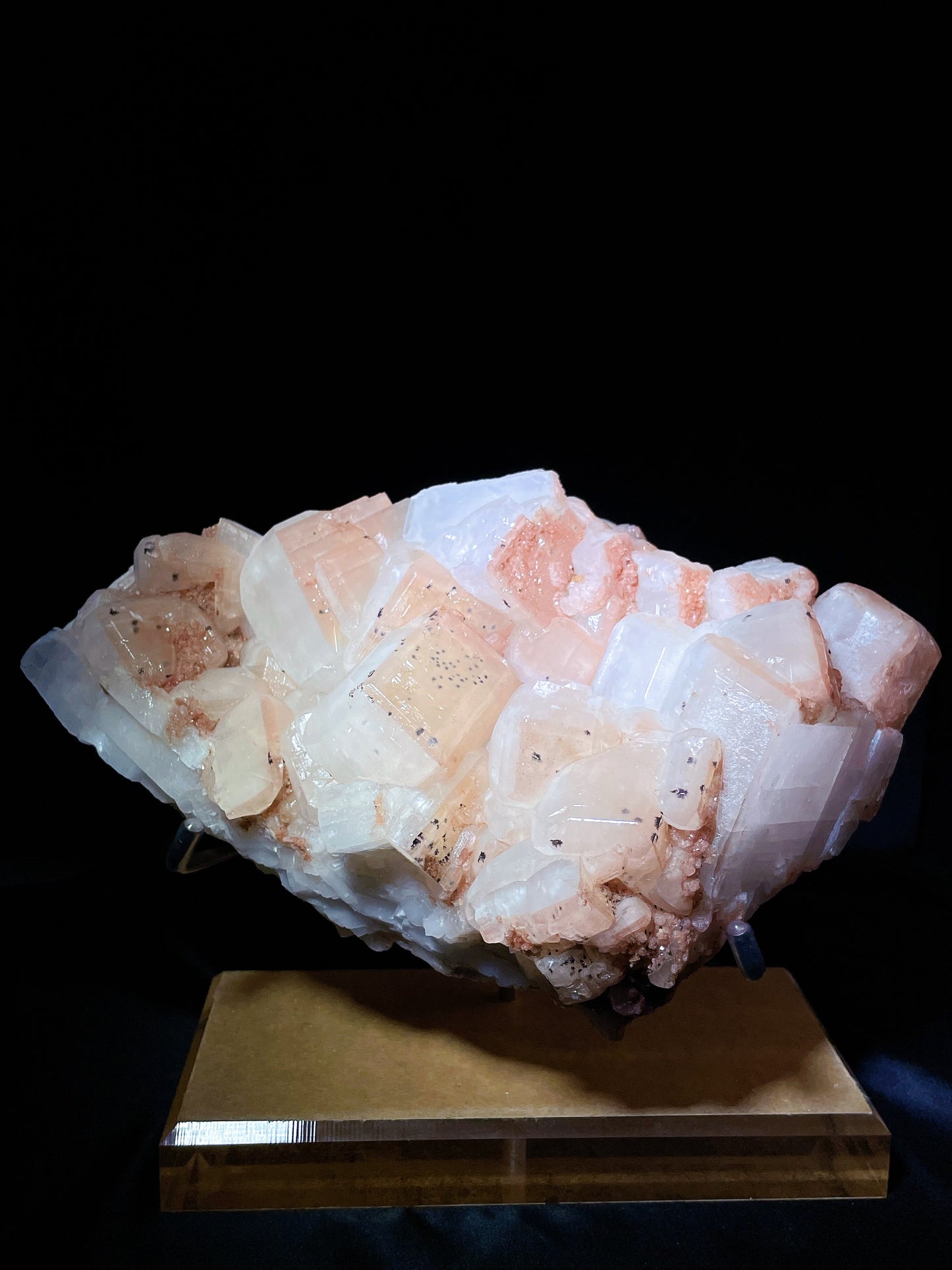 rectangle orange calcite specimen Hunan China