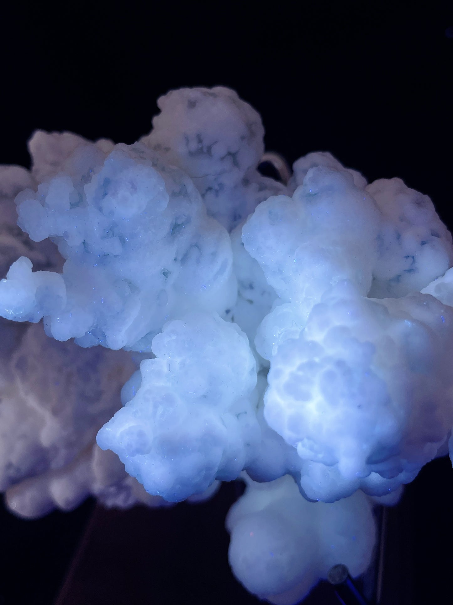 Celestite with hydrozinite specimen origin Sichuan China