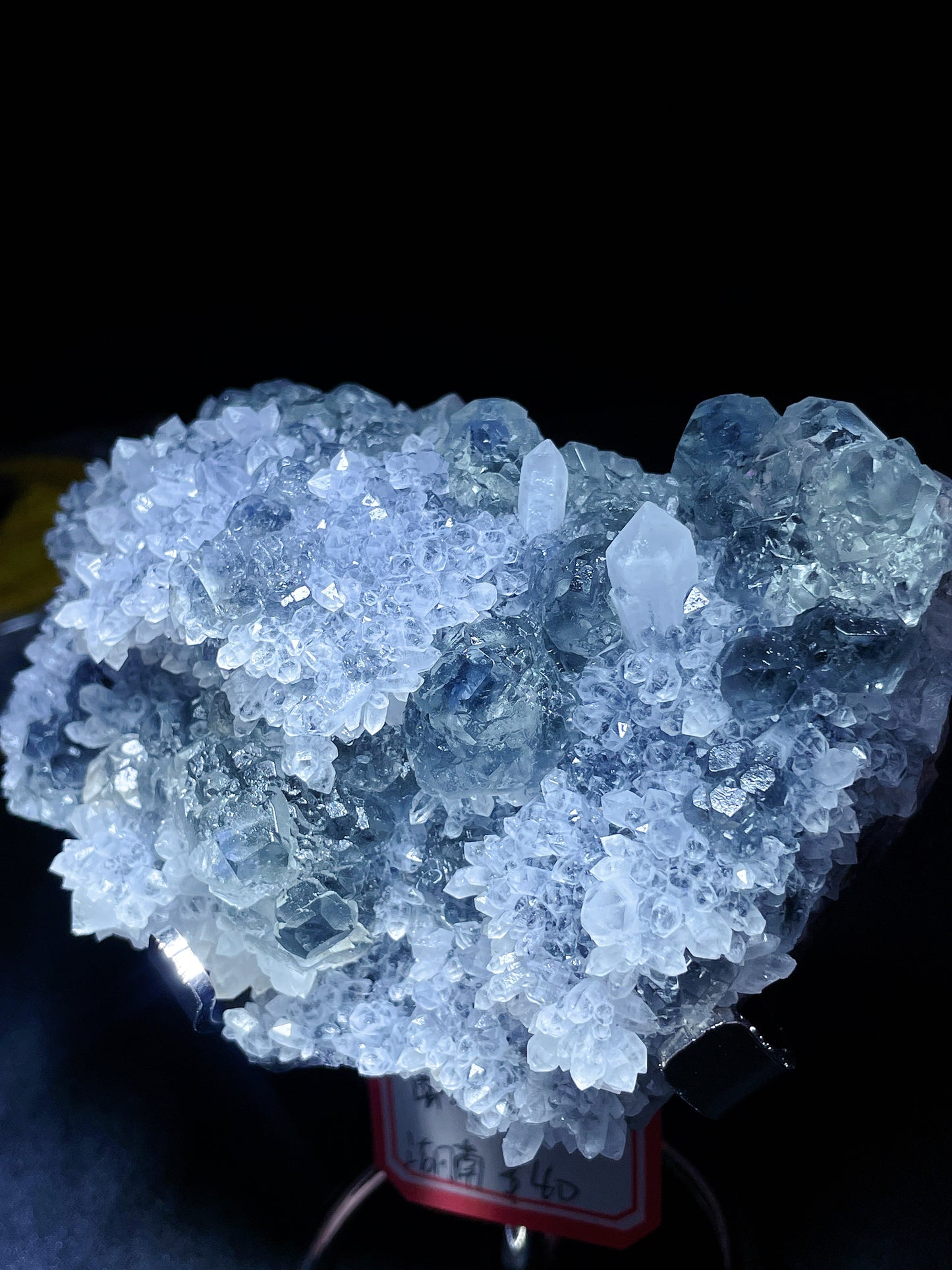 Fluorite with calcite specimen origin Hunan China
