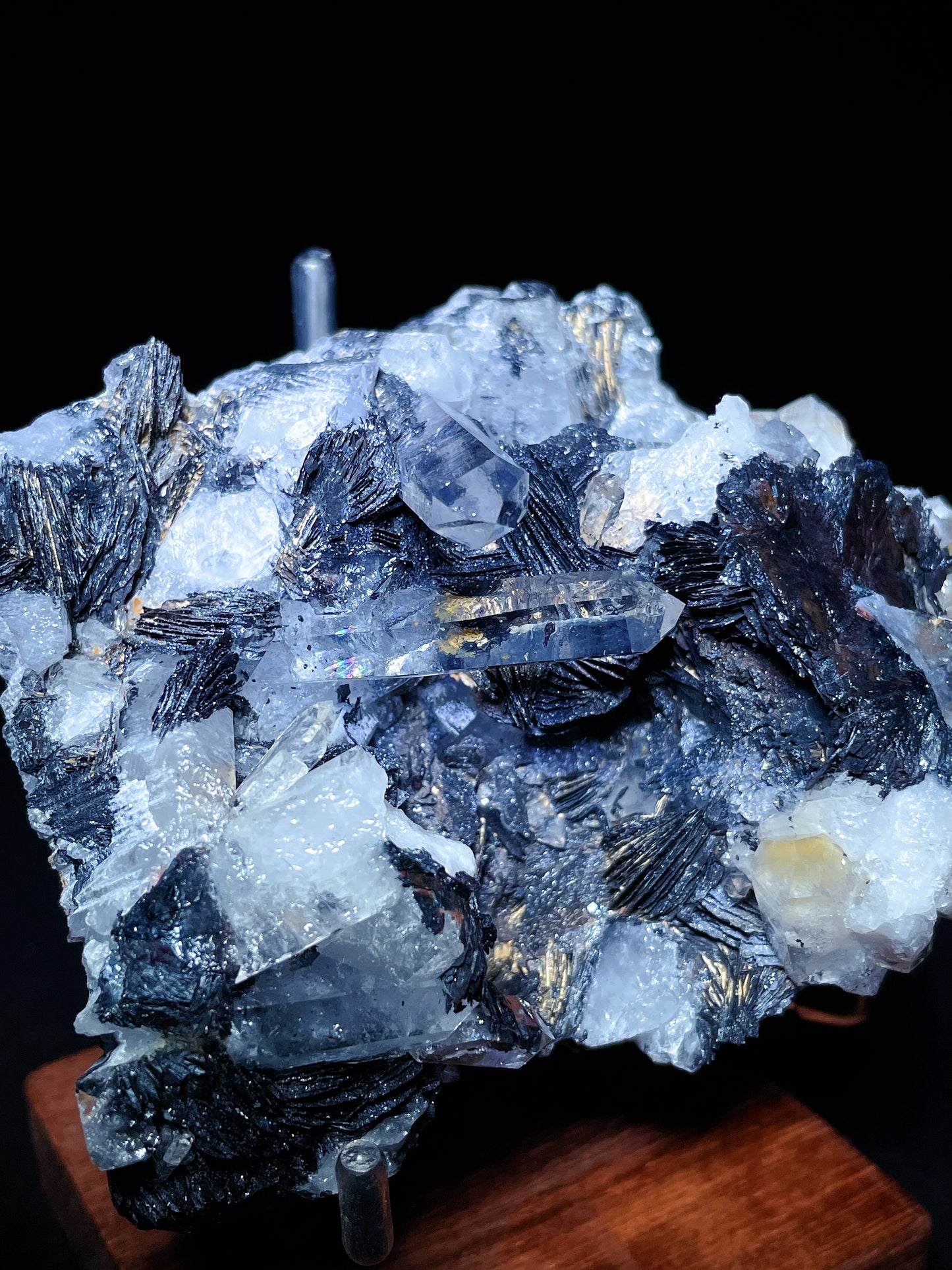 specularite with quartz specimen Jiangxi China