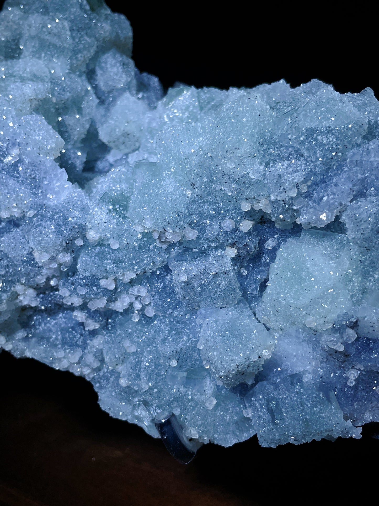 sugar fluorite with calcite specimen Hunan China