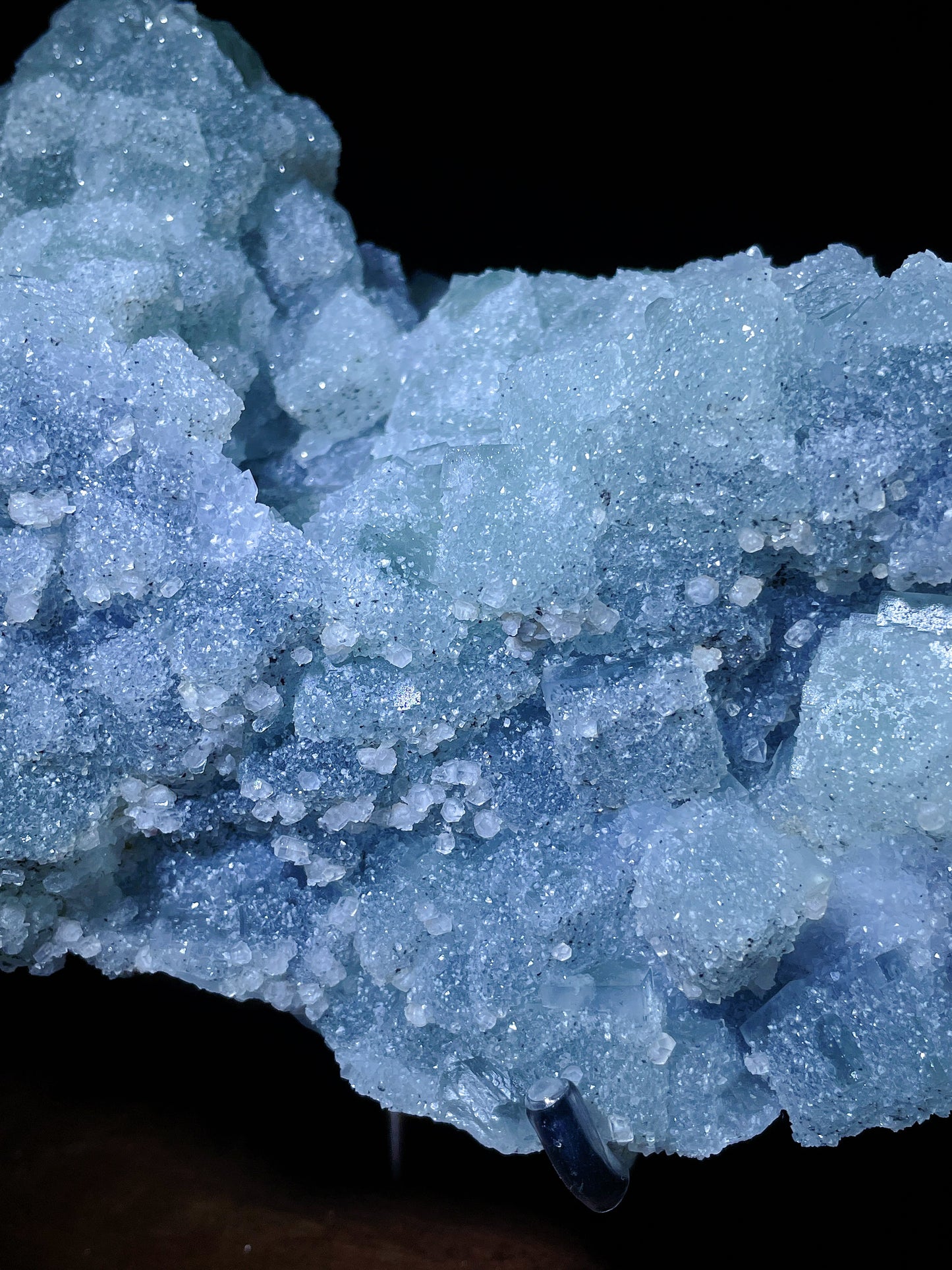 sugar fluorite with calcite specimen Hunan China