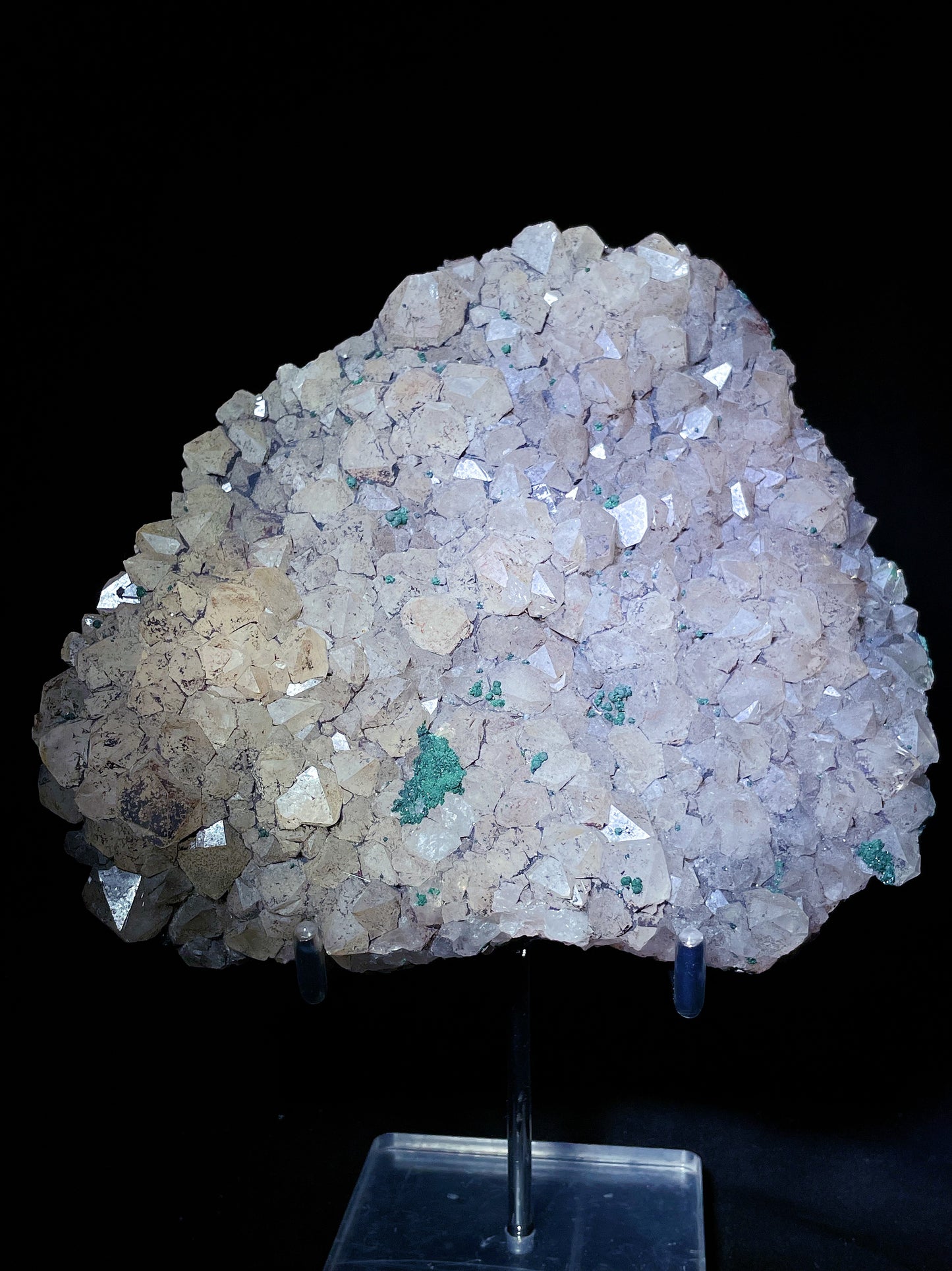 malachite with quartz specimen Congo