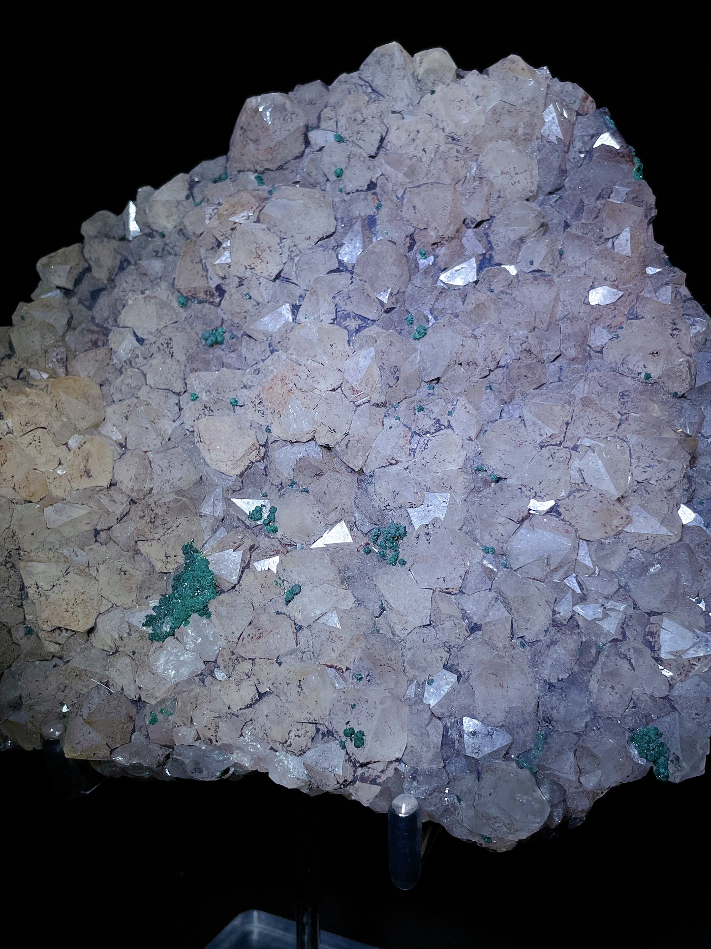 malachite with quartz specimen Congo