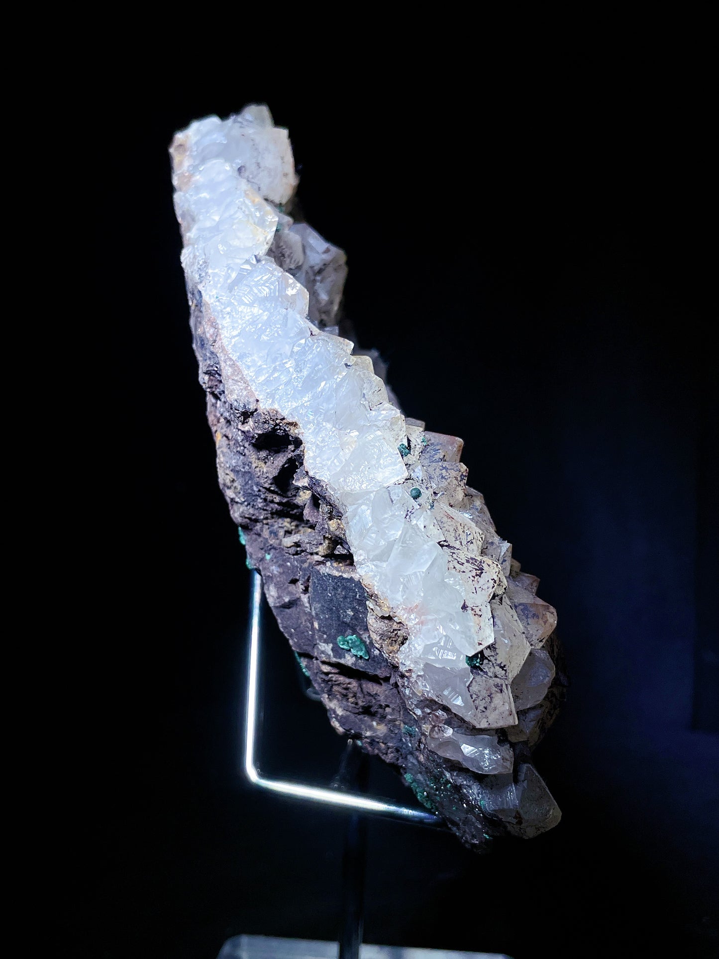 malachite with quartz specimen Congo