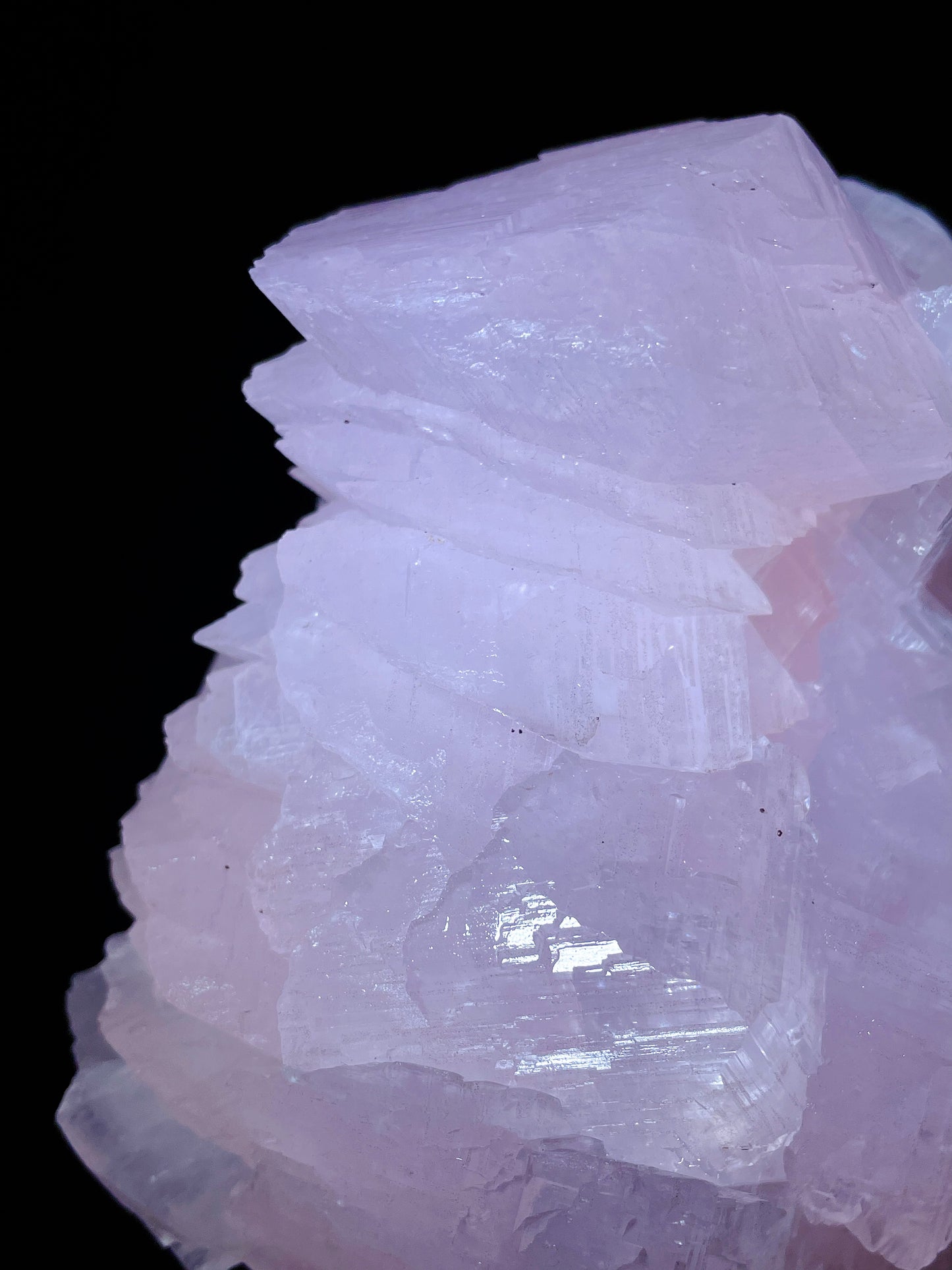 pink calcite specimen Hunan China