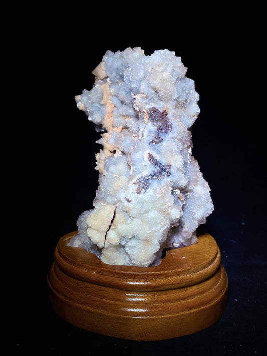 yellow calcite with fluorite specimen Fujian China