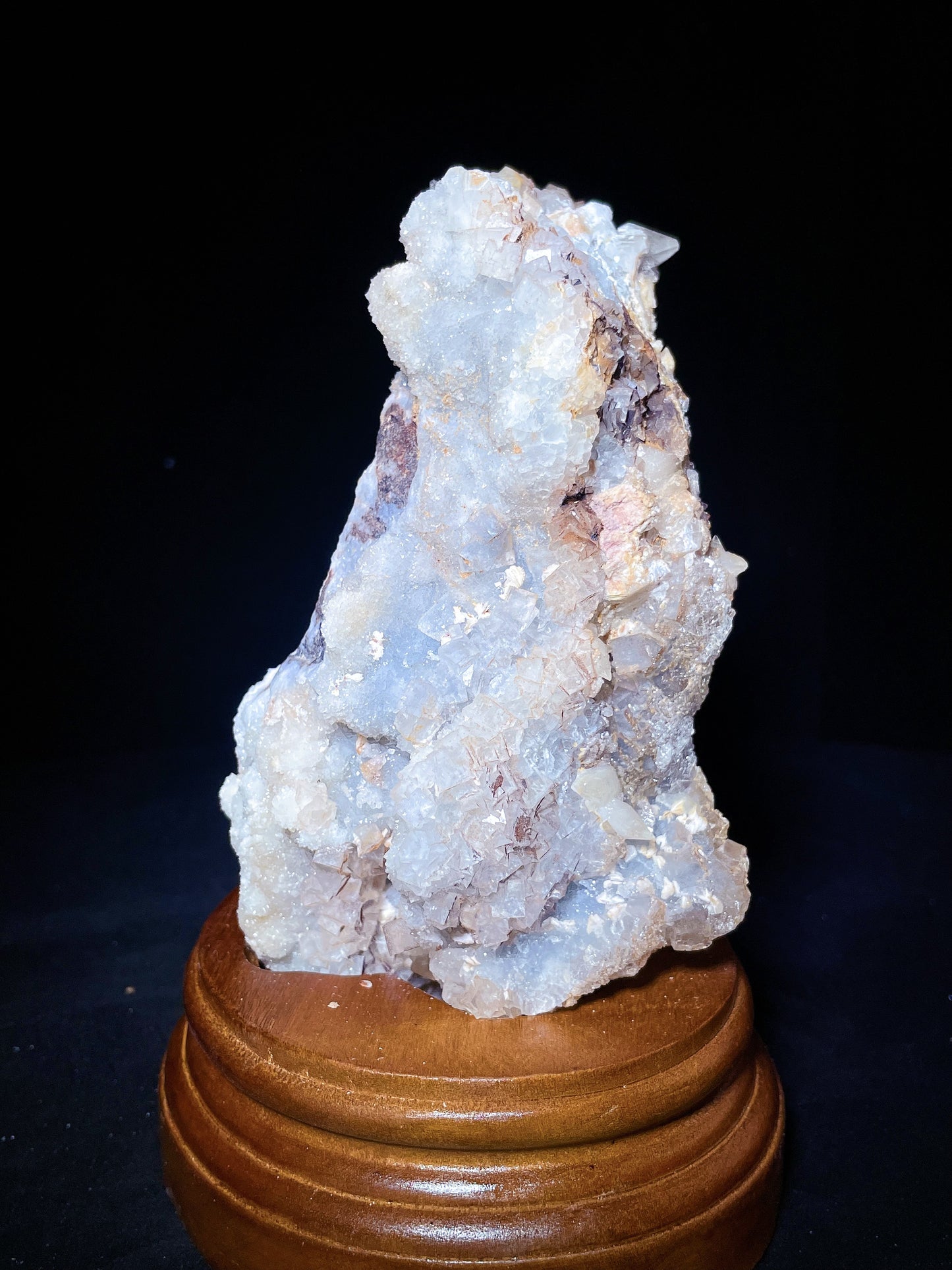 yellow calcite with fluorite specimen Fujian China