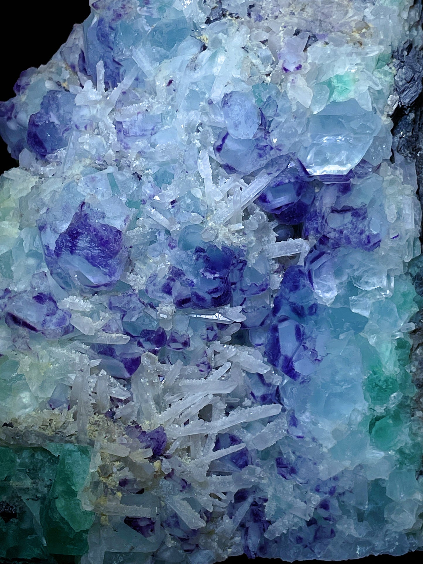fluorite with quartz specimen Fujian China